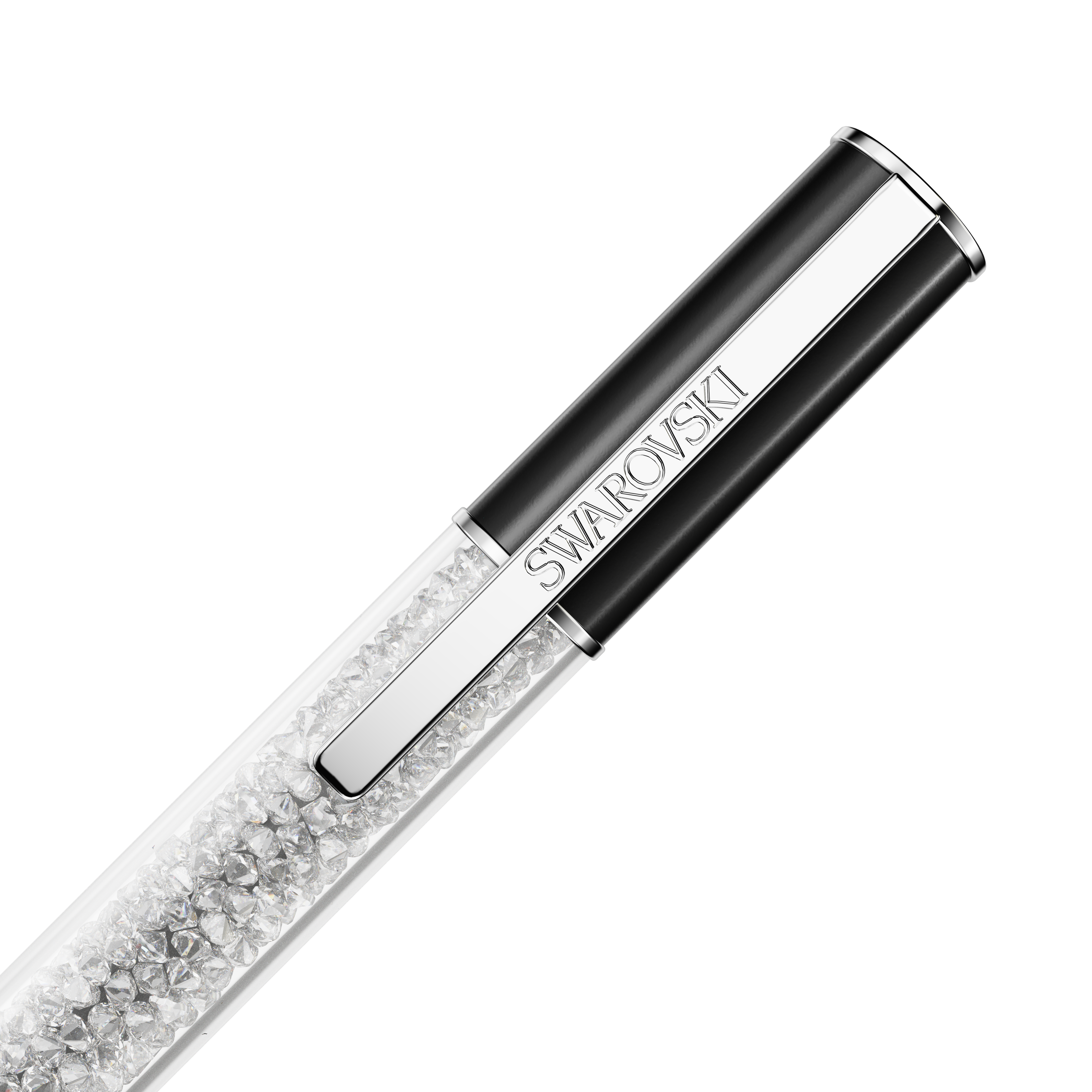 Swarovski Crystalline ballpoint pen, Black, Rhodium plated 5694180