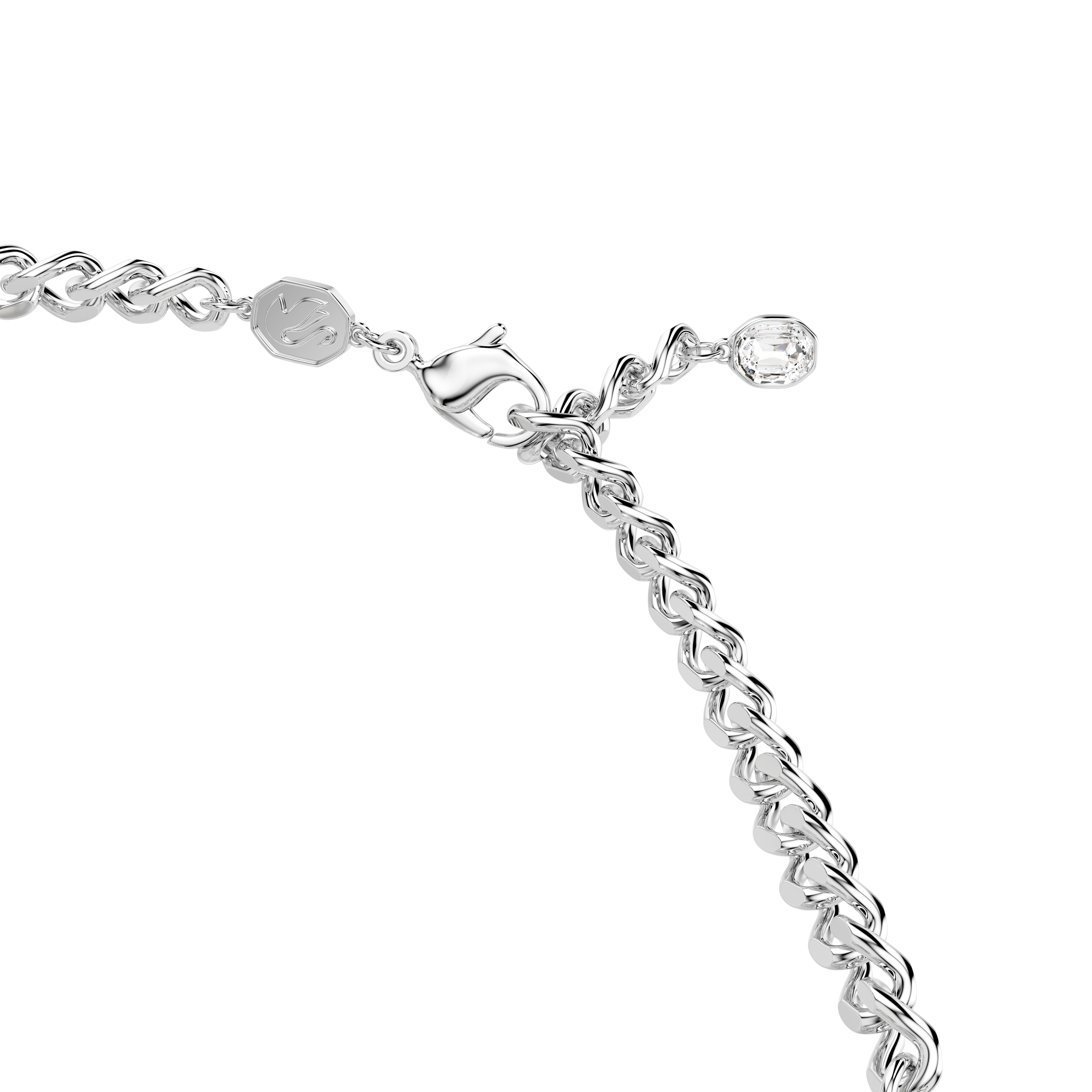 Swarovski Millenia choker, Octagon cut, White, Rhodium plated 5696290