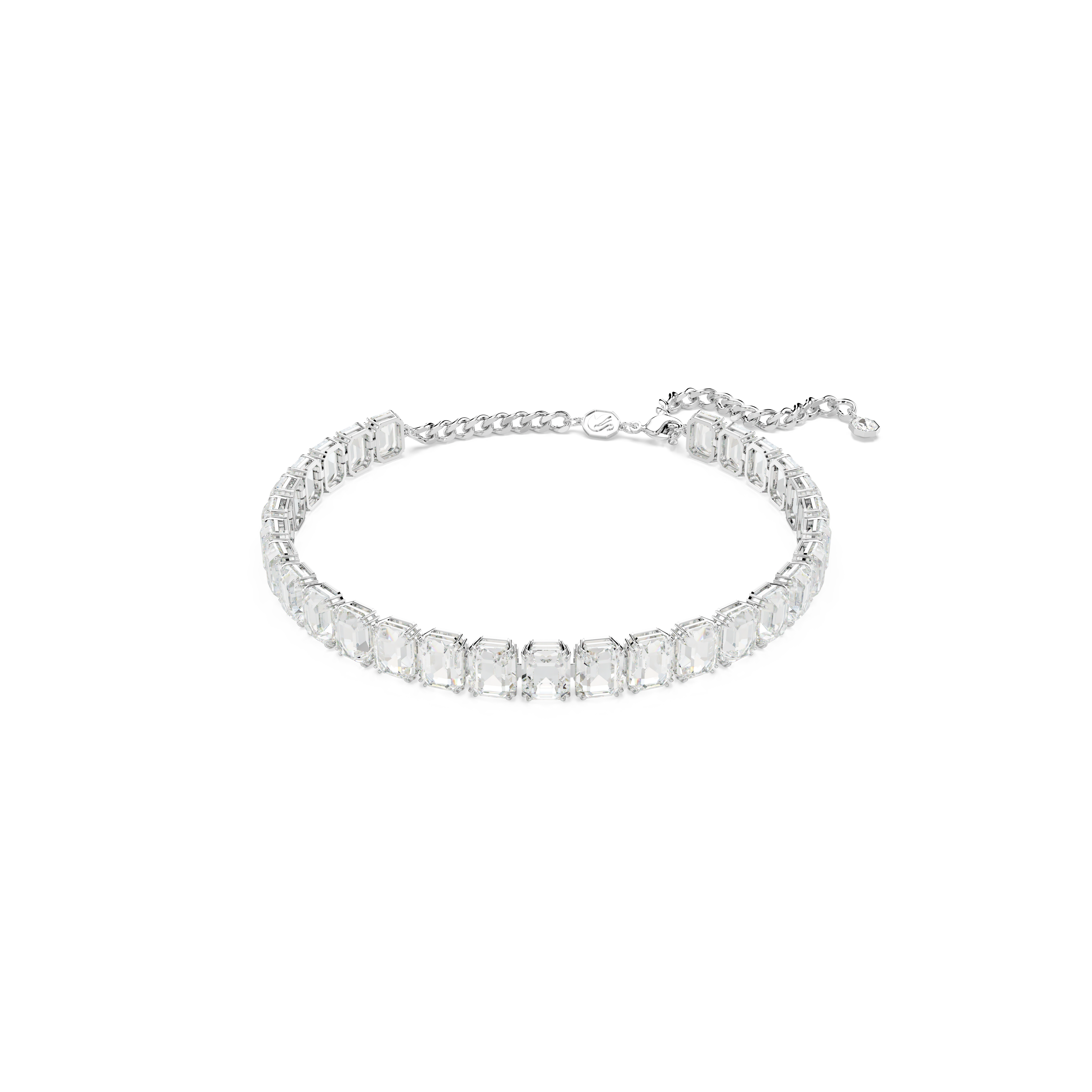 Swarovski Millenia choker, Octagon cut, White, Rhodium plated 5696292