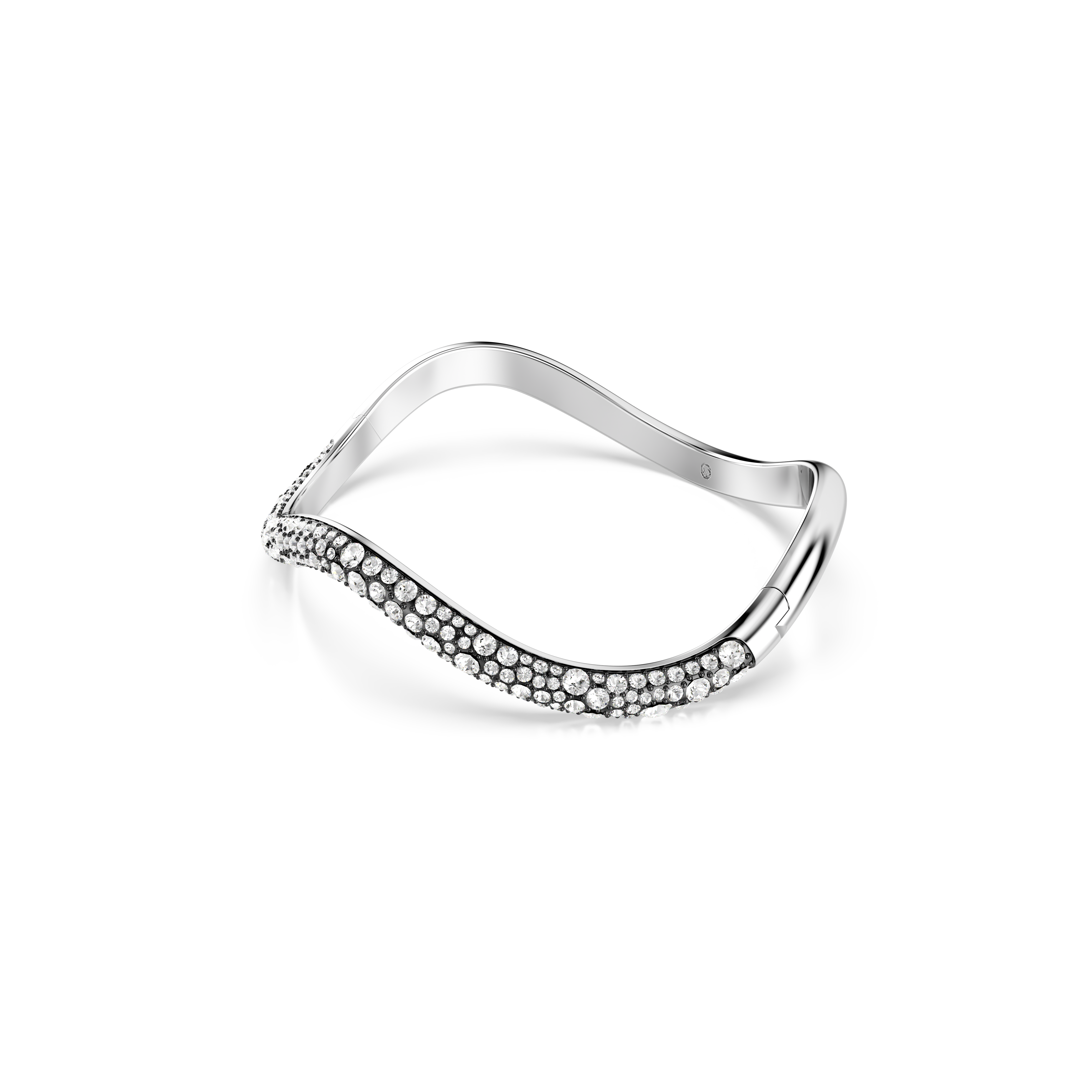 Swarovski Sublima bangle, Round cut, White, Rhodium plated 5700921
