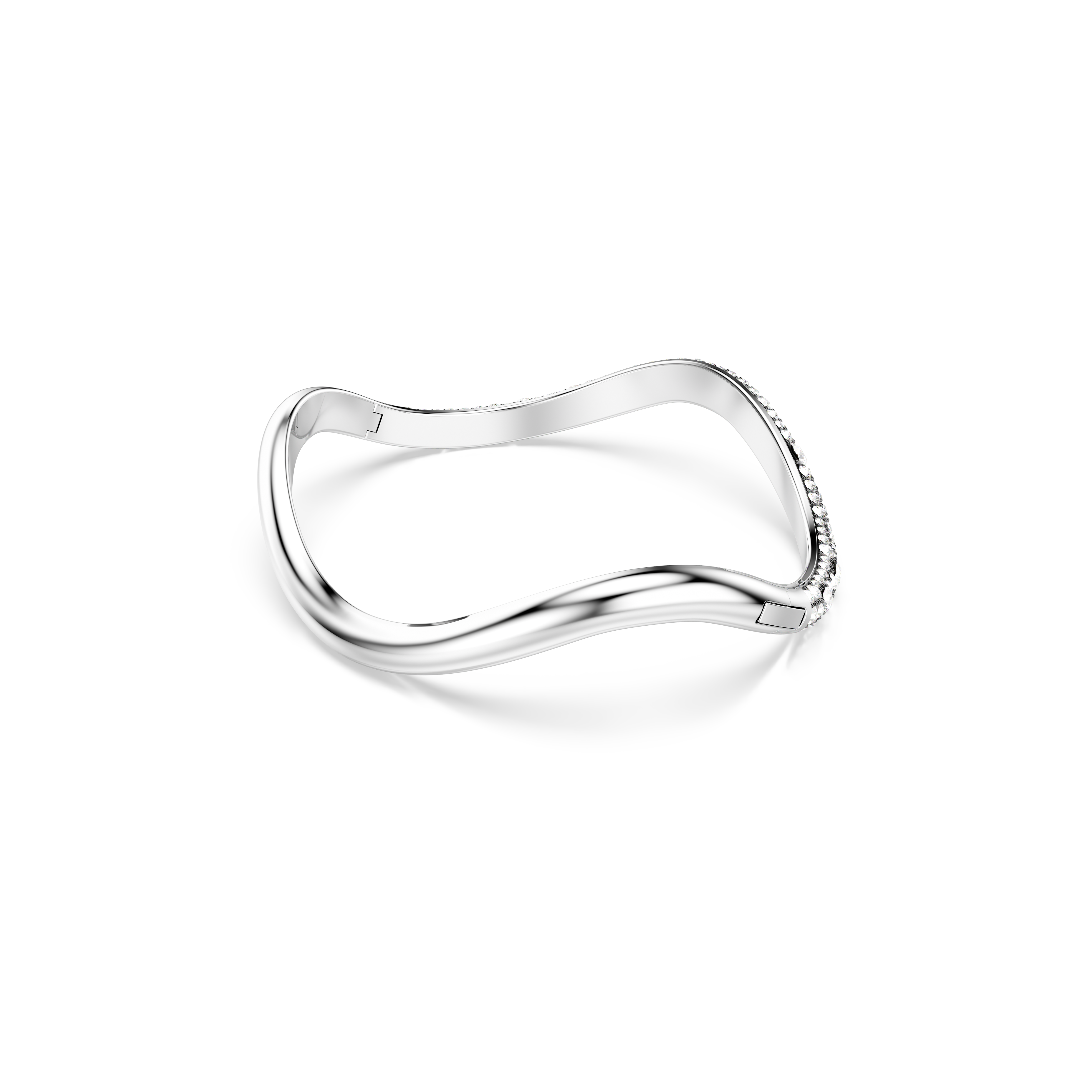 Swarovski Sublima bangle, Round cut, White, Rhodium plated 5700922