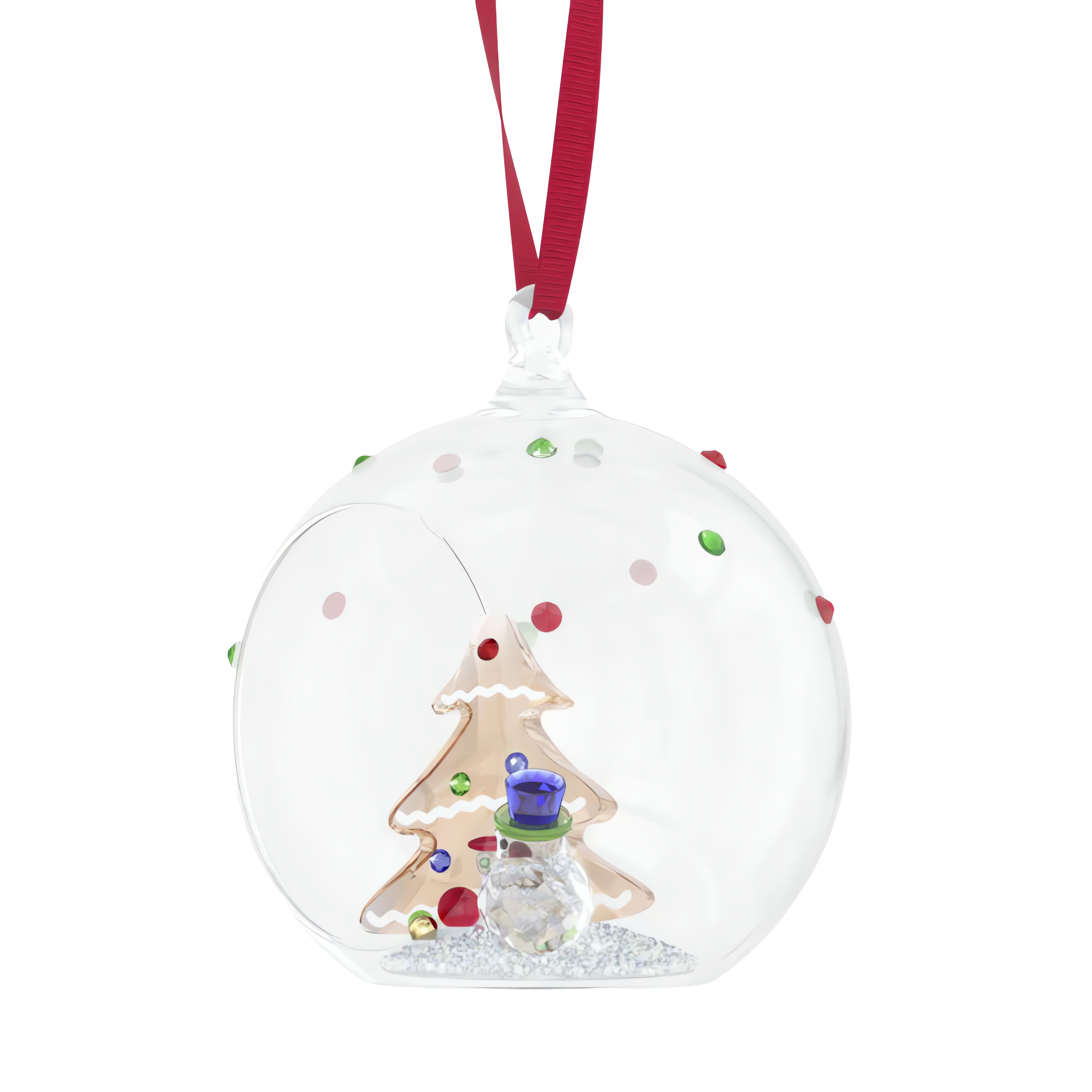Swarovski Holiday Cheers Tree and Snowman Ball Ornament 5701509