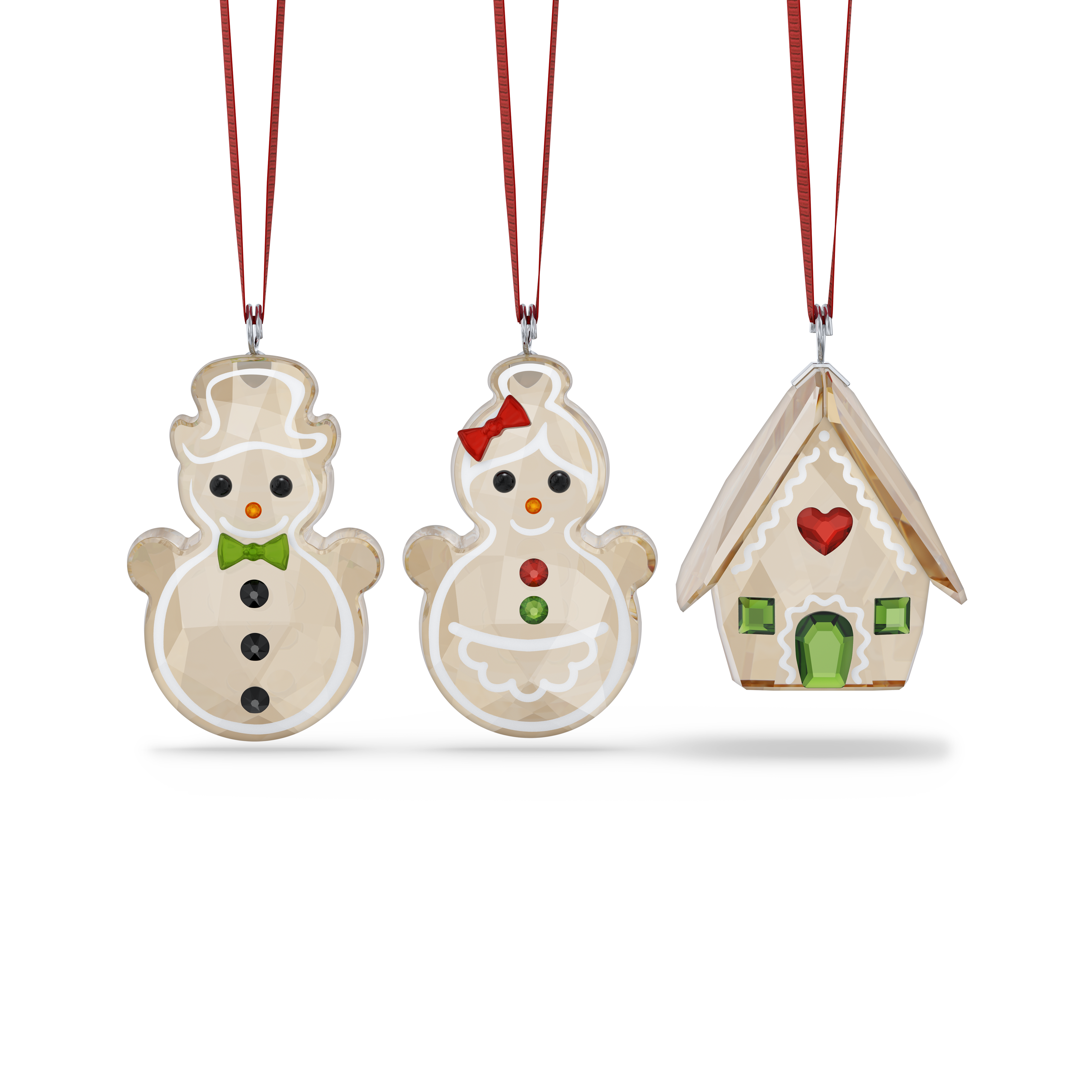 Swarovski Holiday Cheers Gingerbread Ornament Set 5701511