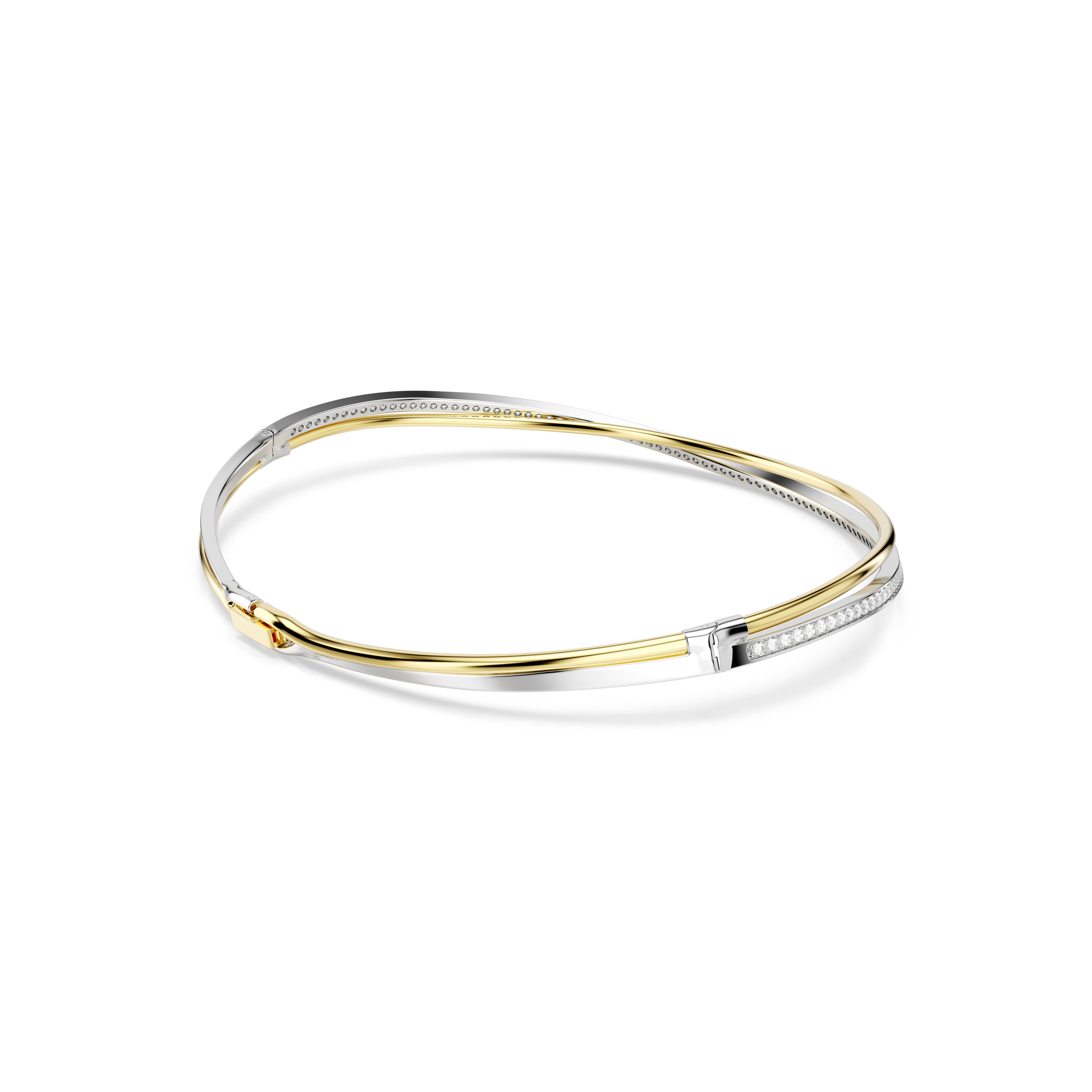 Swarovski Hyperbola choker, Round cut, White, Mixed metal finish 5702408