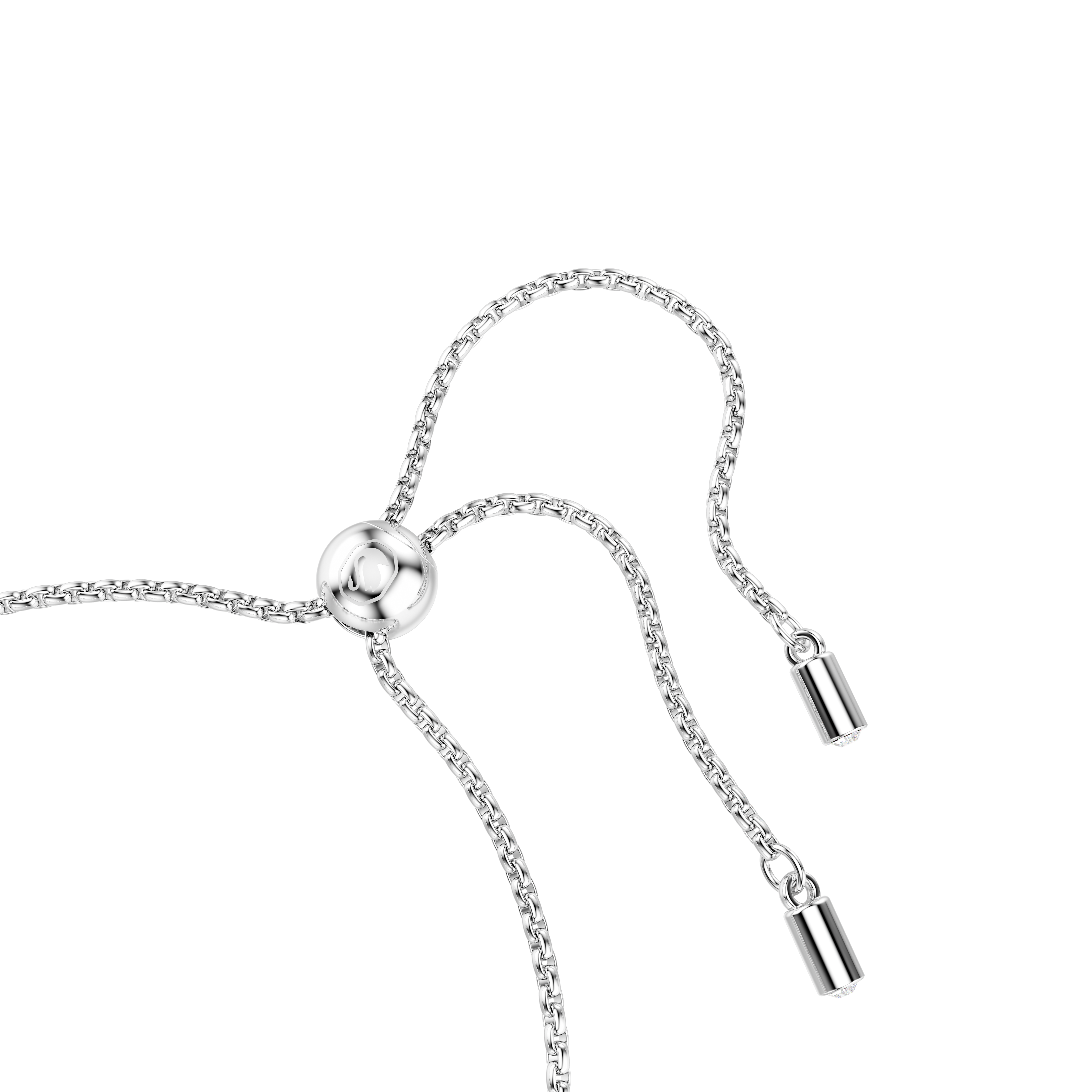 Swarovski Imber Tennis bracelet, Mixed round cuts, White, Rhodium plated 5705451