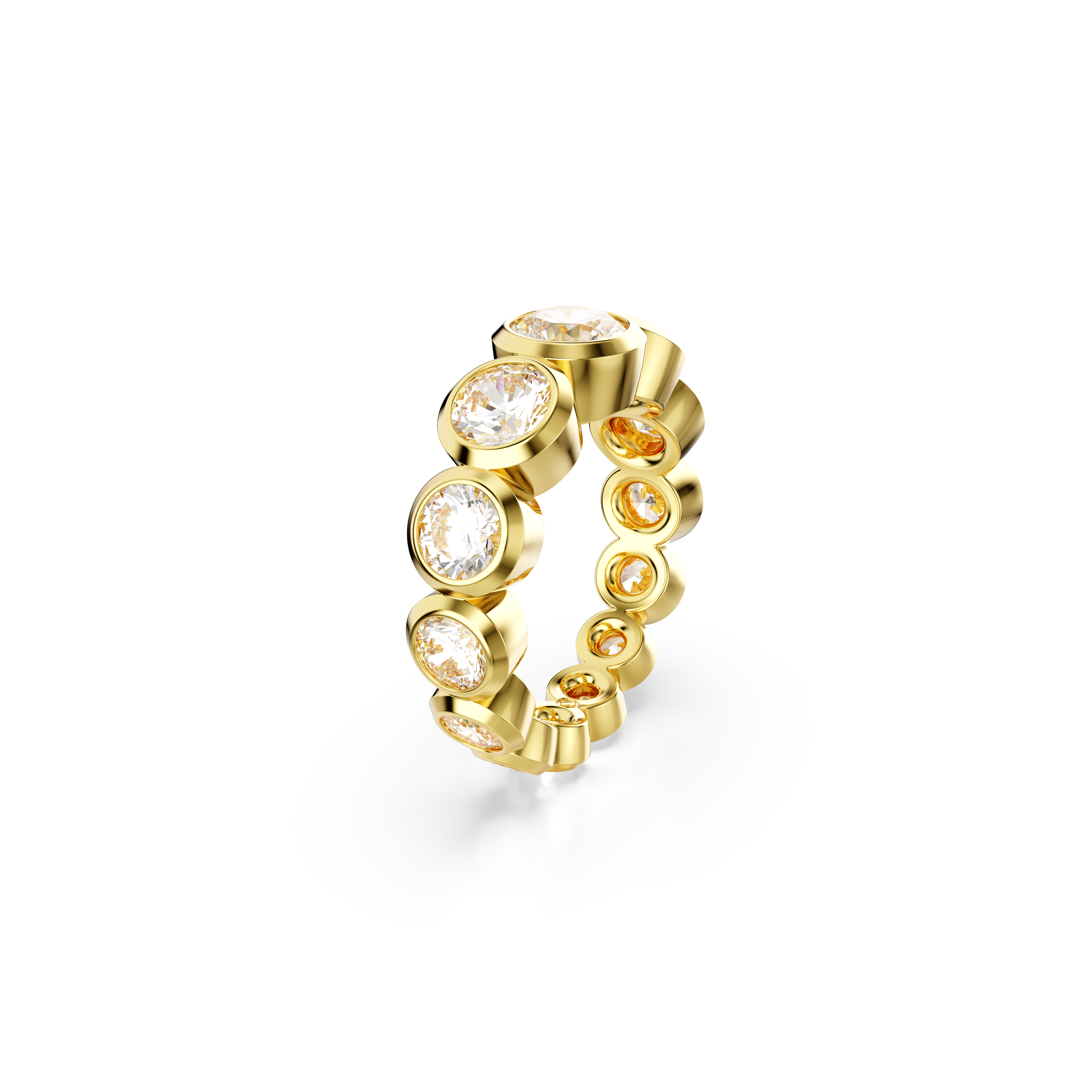 Swarovski Imber ring, Mixed round cuts, White, Gold-tone plated 5705478