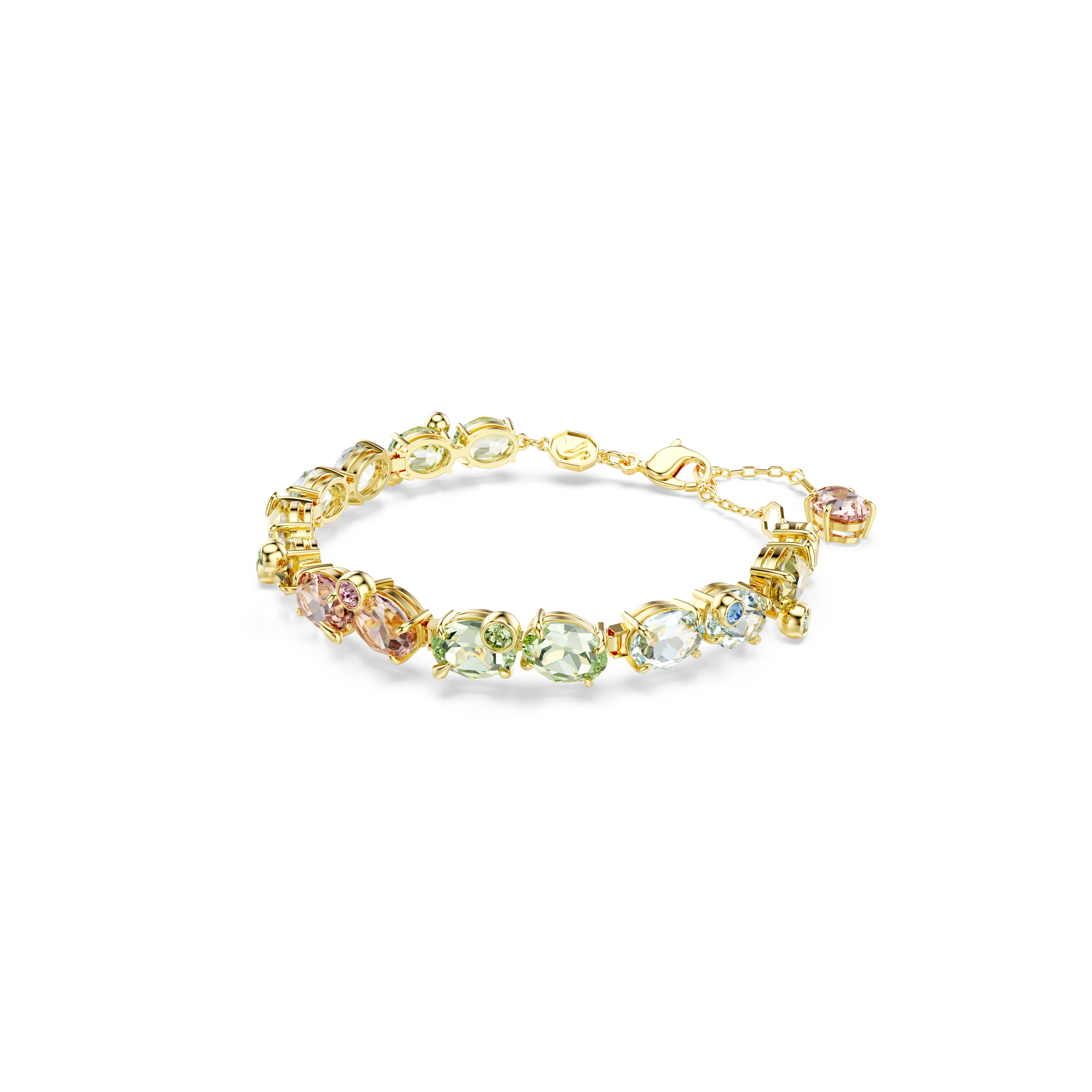 Swarovski Gema bracelet, Mixed cuts, Multicolored, Gold-tone plated 5705808