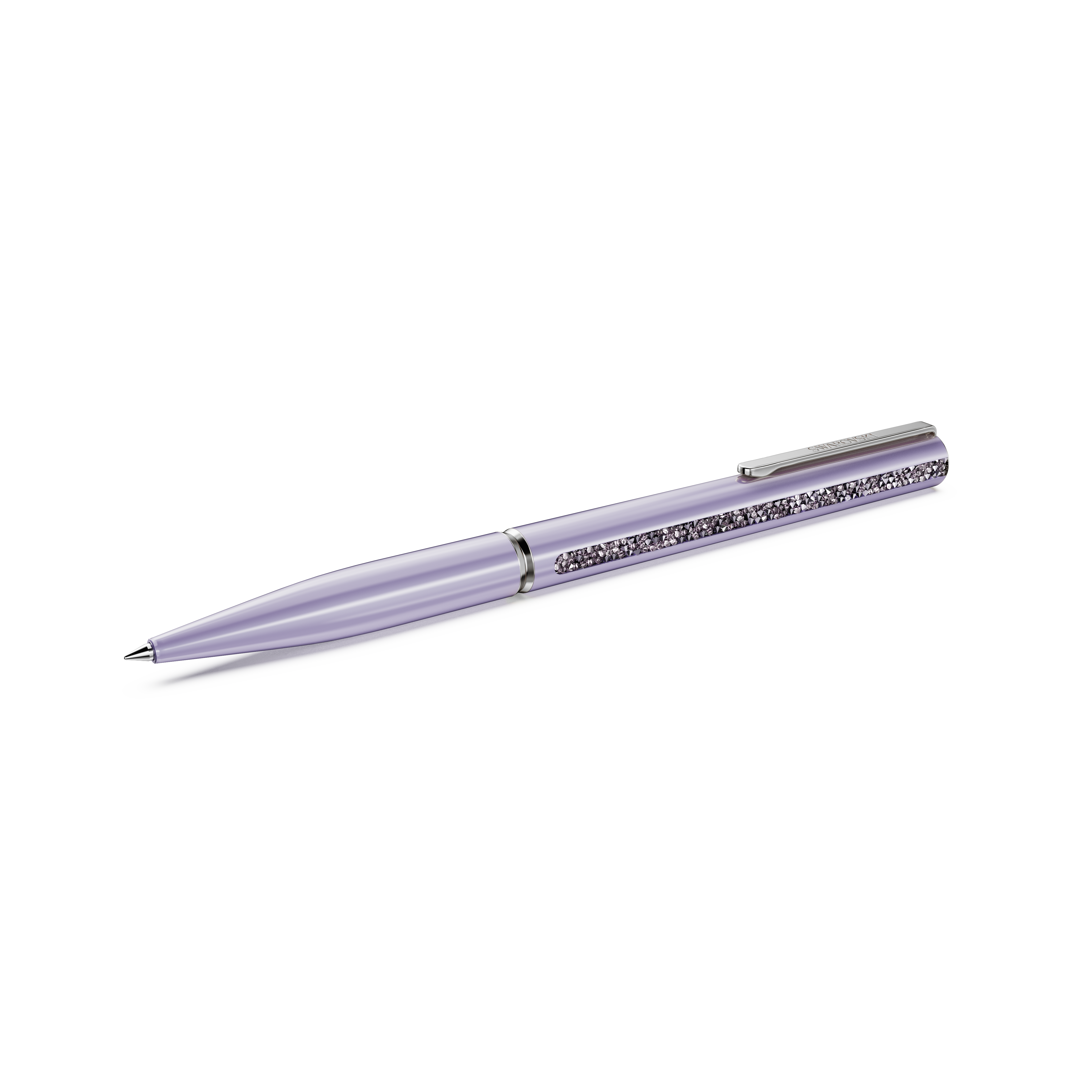 Swarovski Shimmer ballpoint pen, Purple, Purple lacquered, Chrome plated 5707707