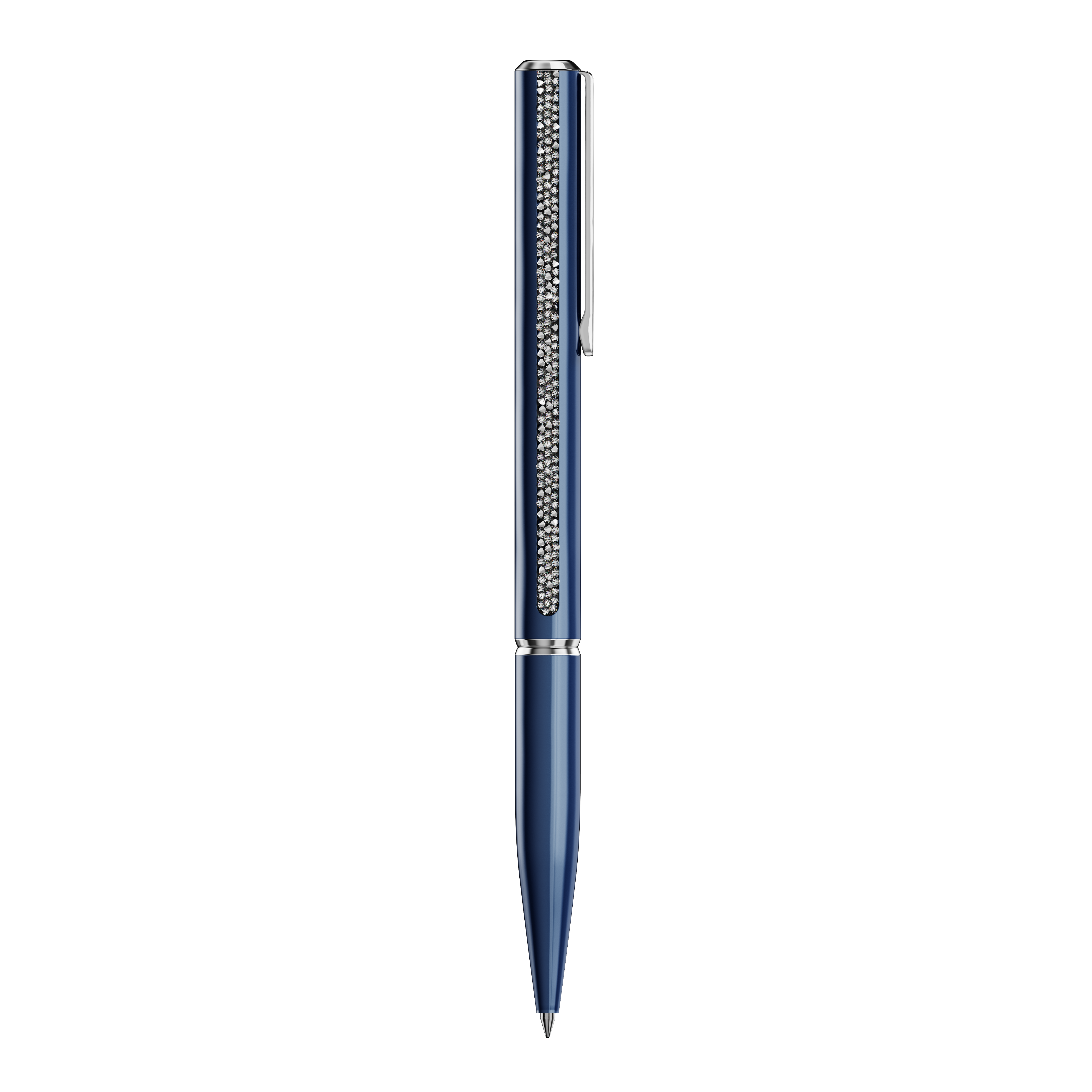 Swarovski Shimmer ballpoint pen, Blue, Blue lacquered, Chrome plated 5707709