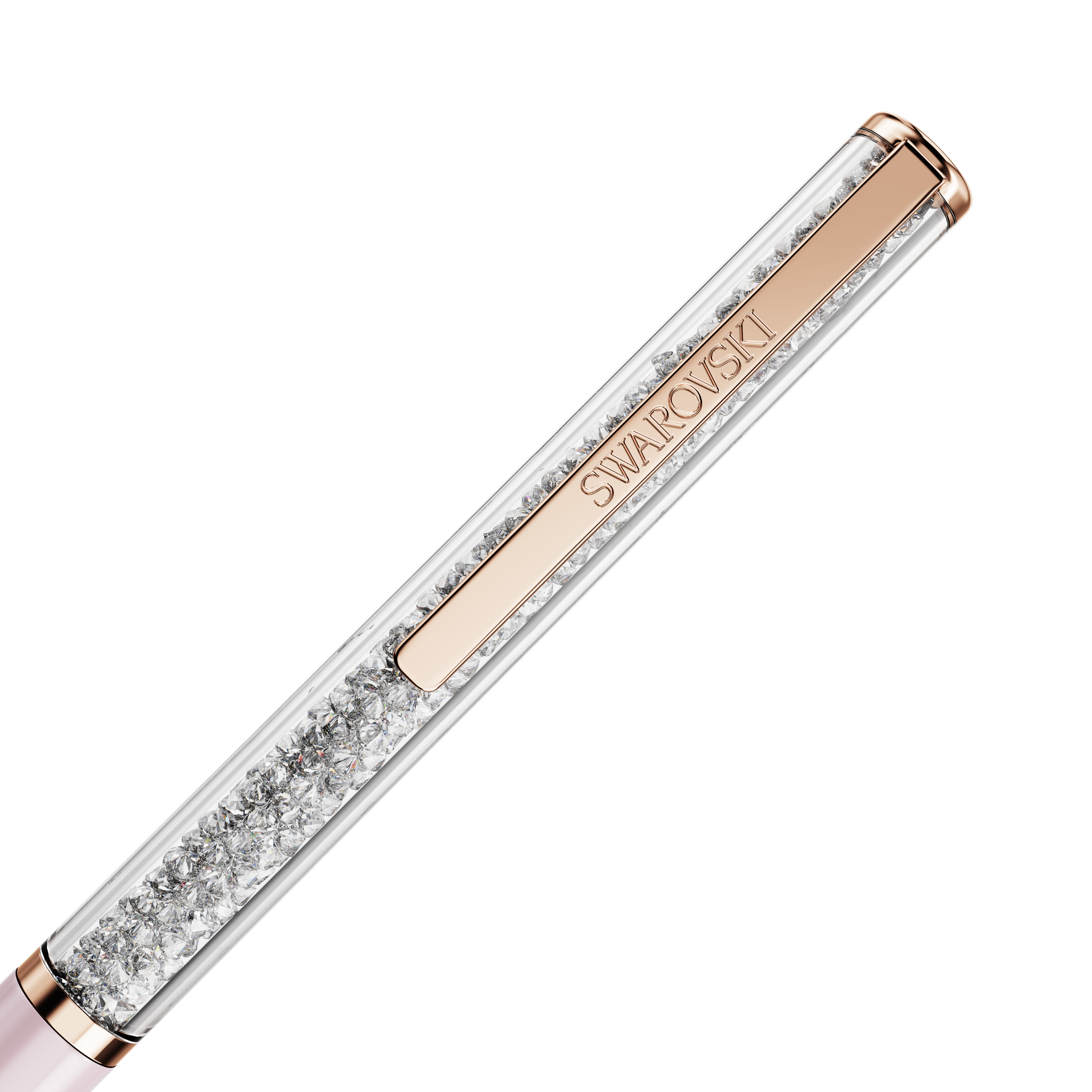 Swarovski Crystalline ballpoint pen, Pink, Pink lacquered, Rose gold-tone plated 5709614