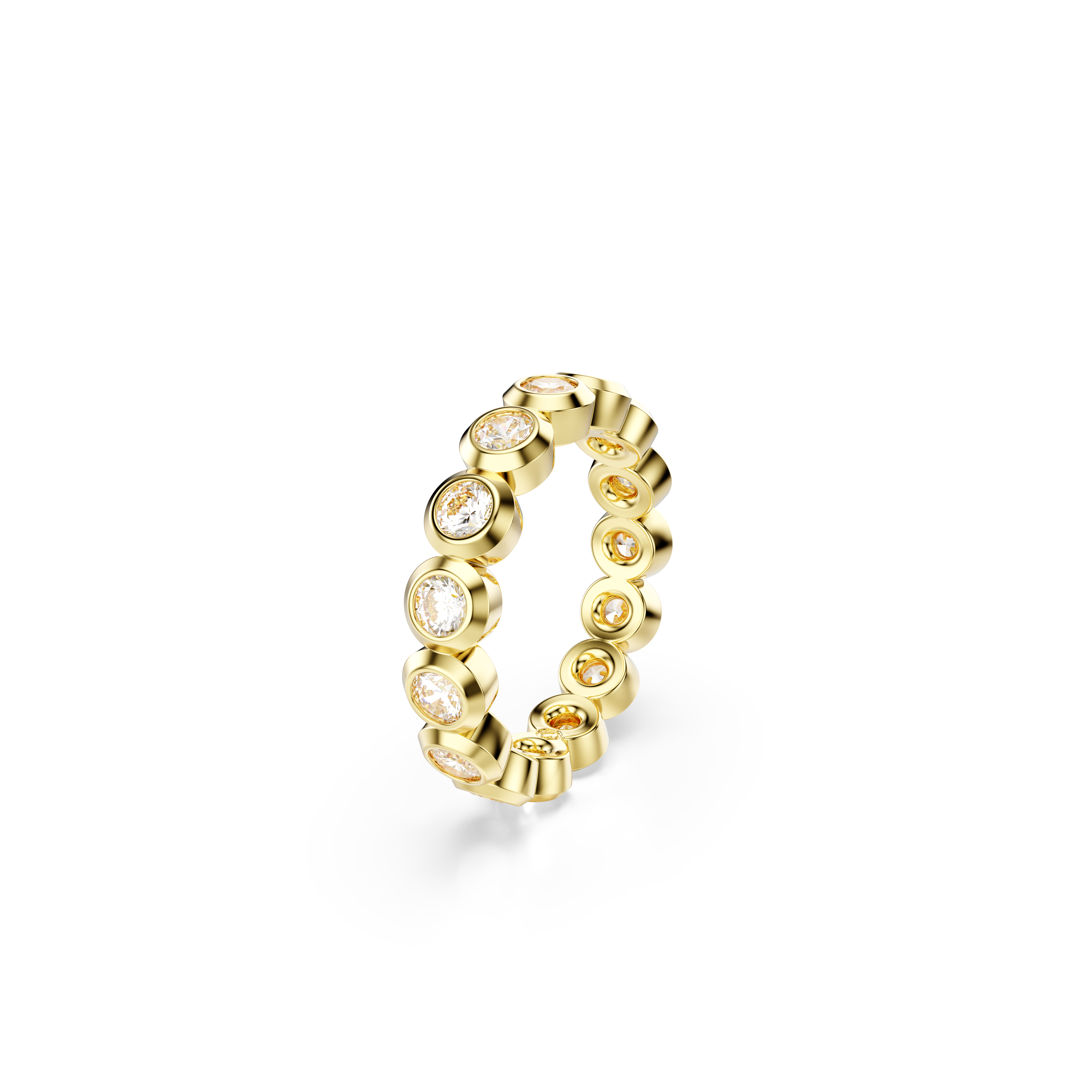 Swarovski Imber ring, Round cut, White, Gold-tone plated 5714309