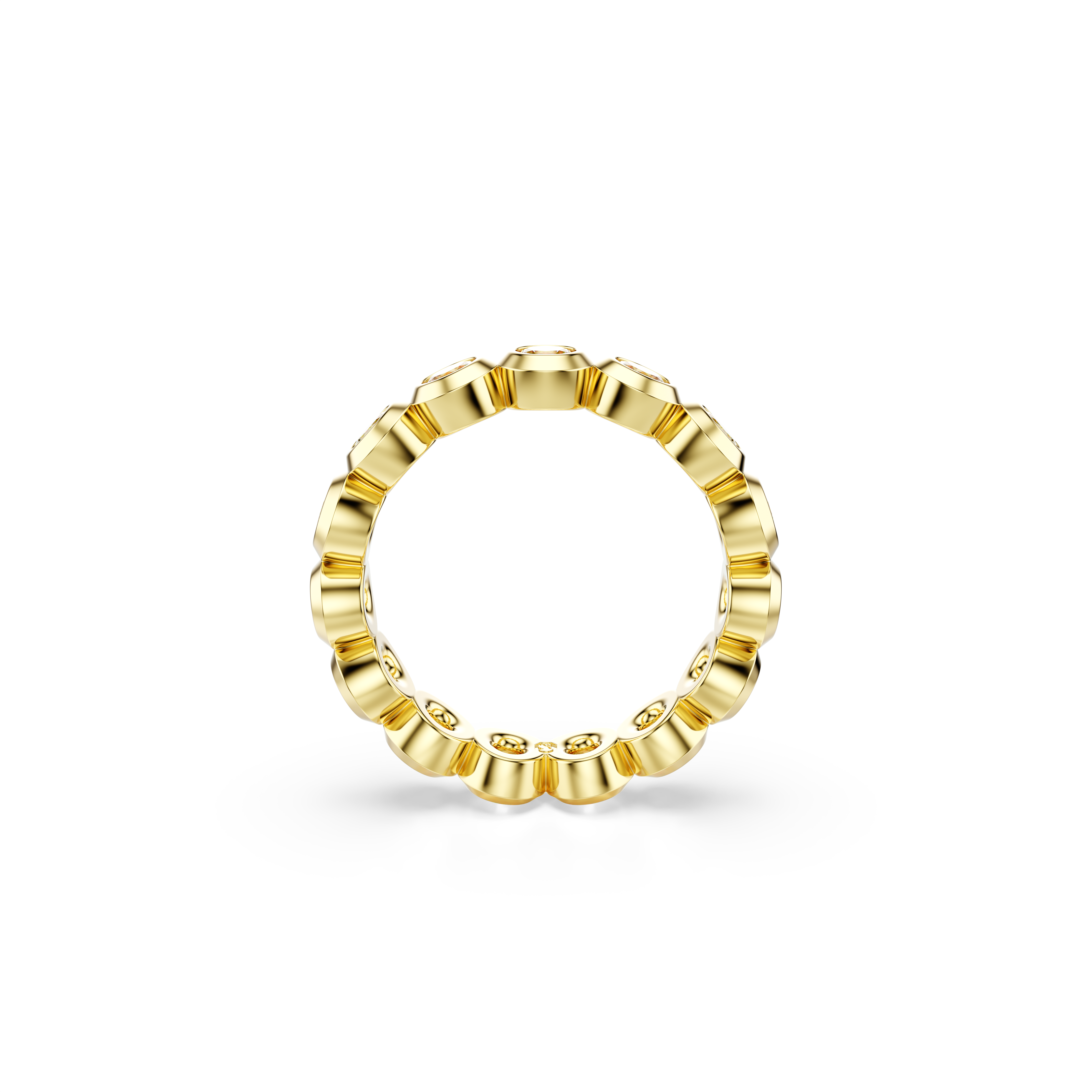 Swarovski Imber ring, Round cut, White, Gold-tone plated 5714309