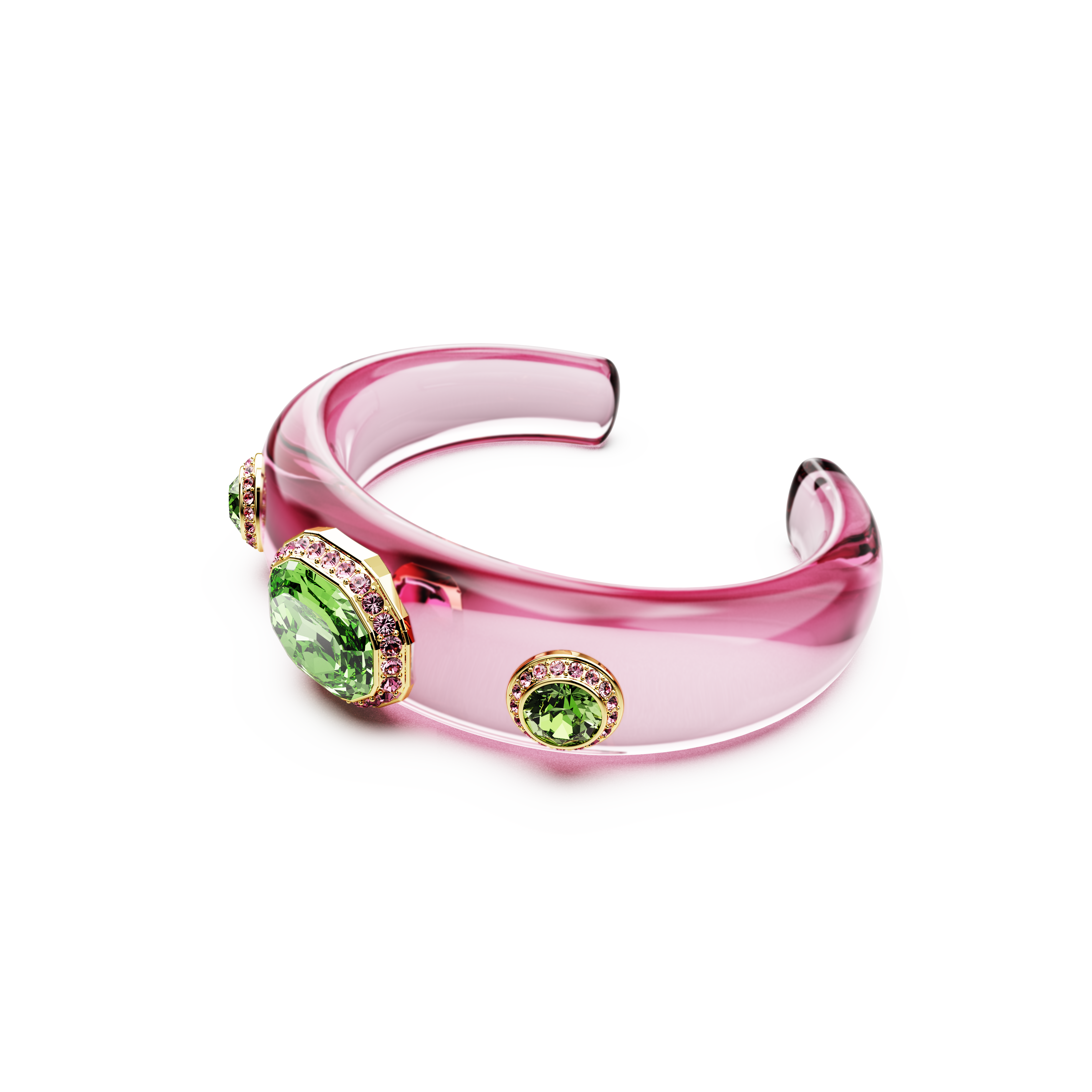 Swarovski Dulcis cuff, Mixed cuts, Multicolored, Gold-tone plated 5714382