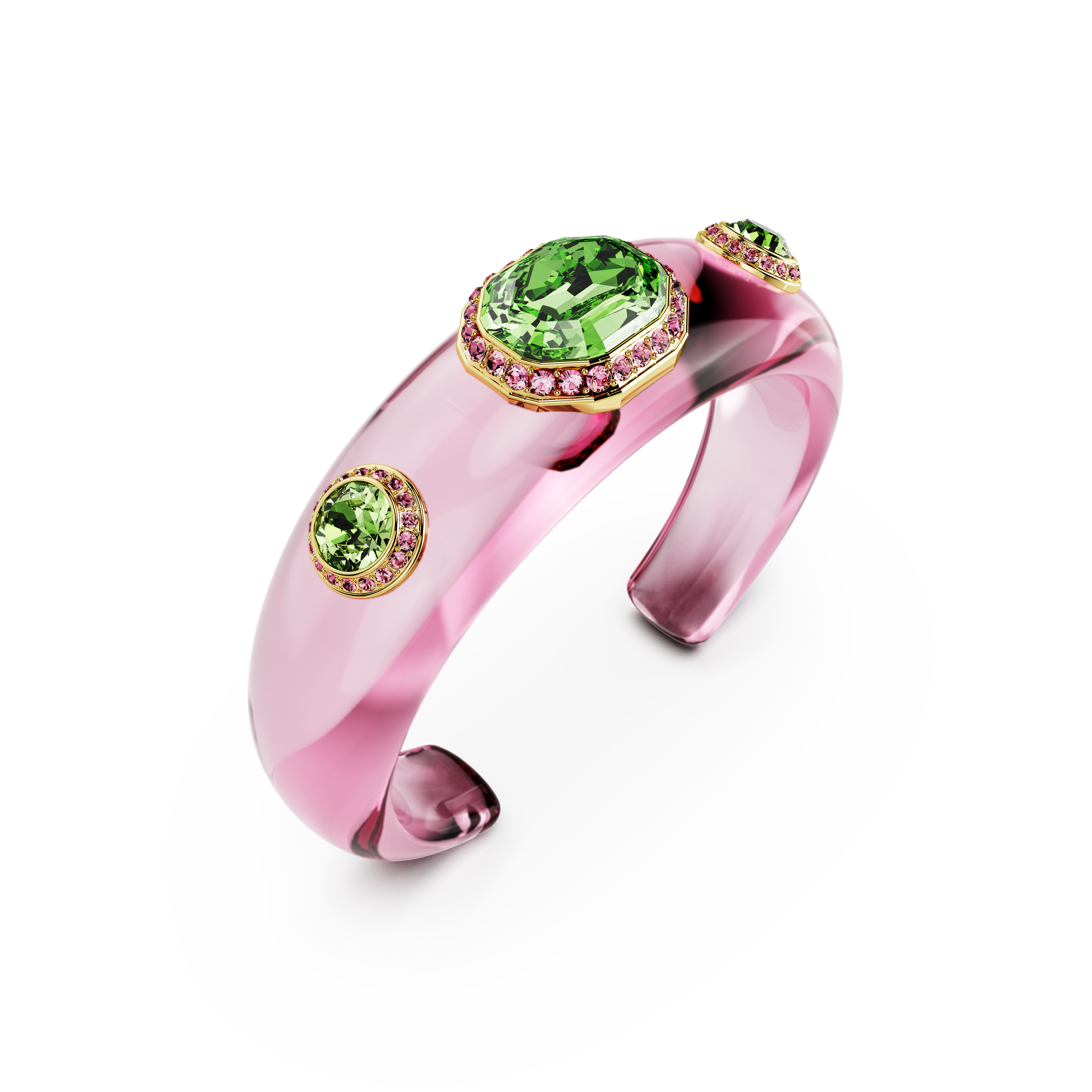 Swarovski Dulcis cuff, Mixed cuts, Multicolored, Gold-tone plated 5714382