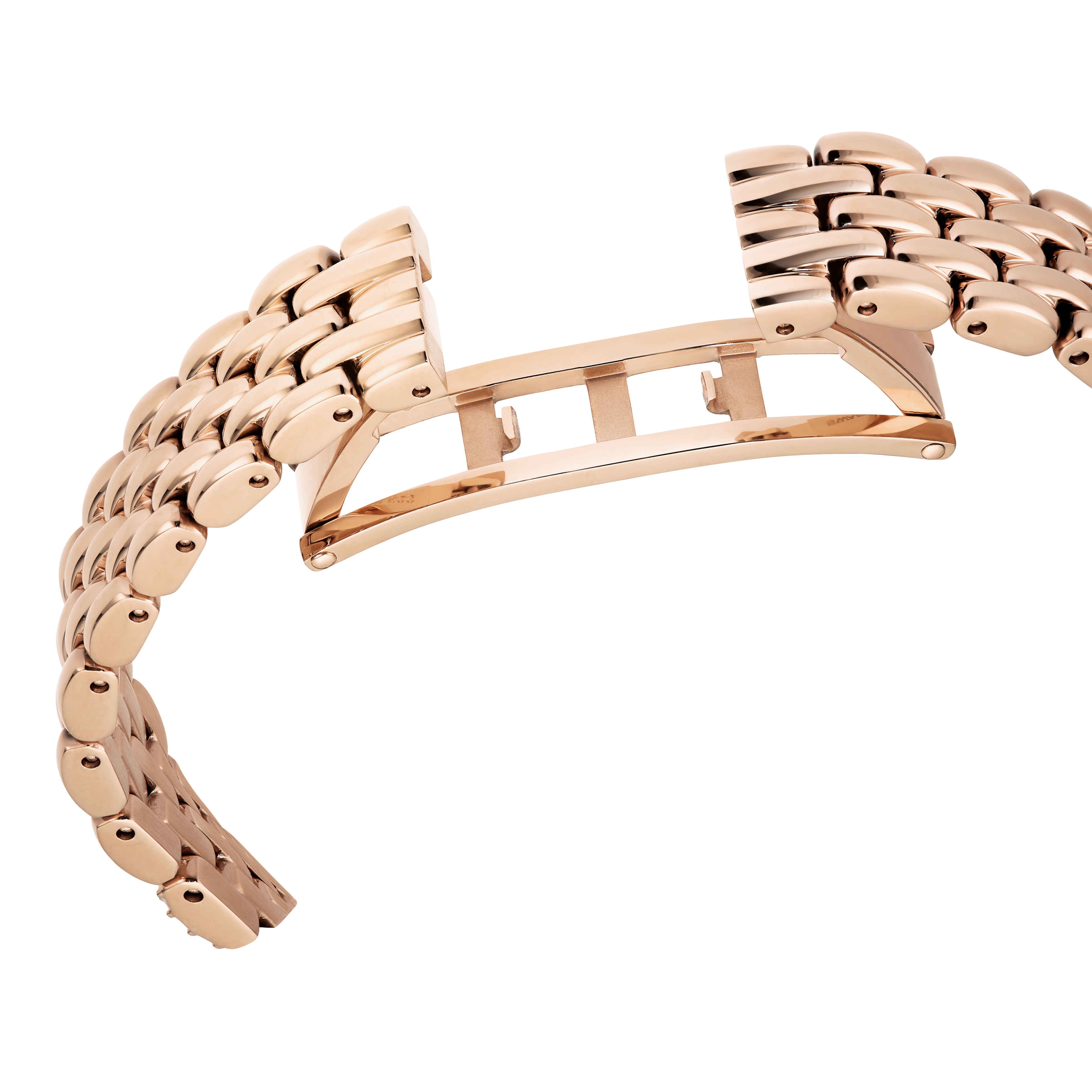 Swarovski Dextera octagon watch, Swiss Made, Metal bracelet, Gold tone, Rose gold-tone finish 5715517
