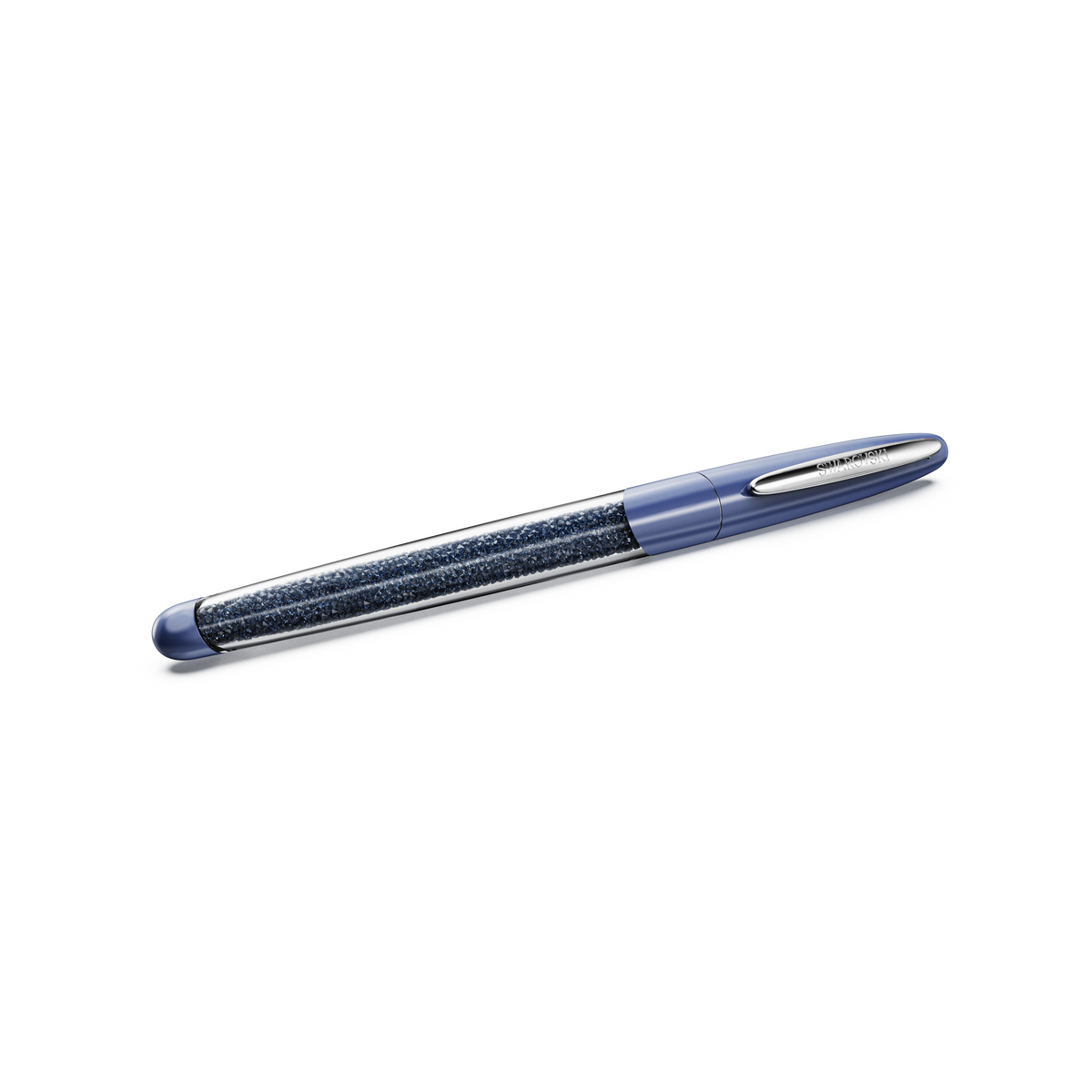 Swarovski Crystalline rollerball pen, Blue, Chrome plated 5717138