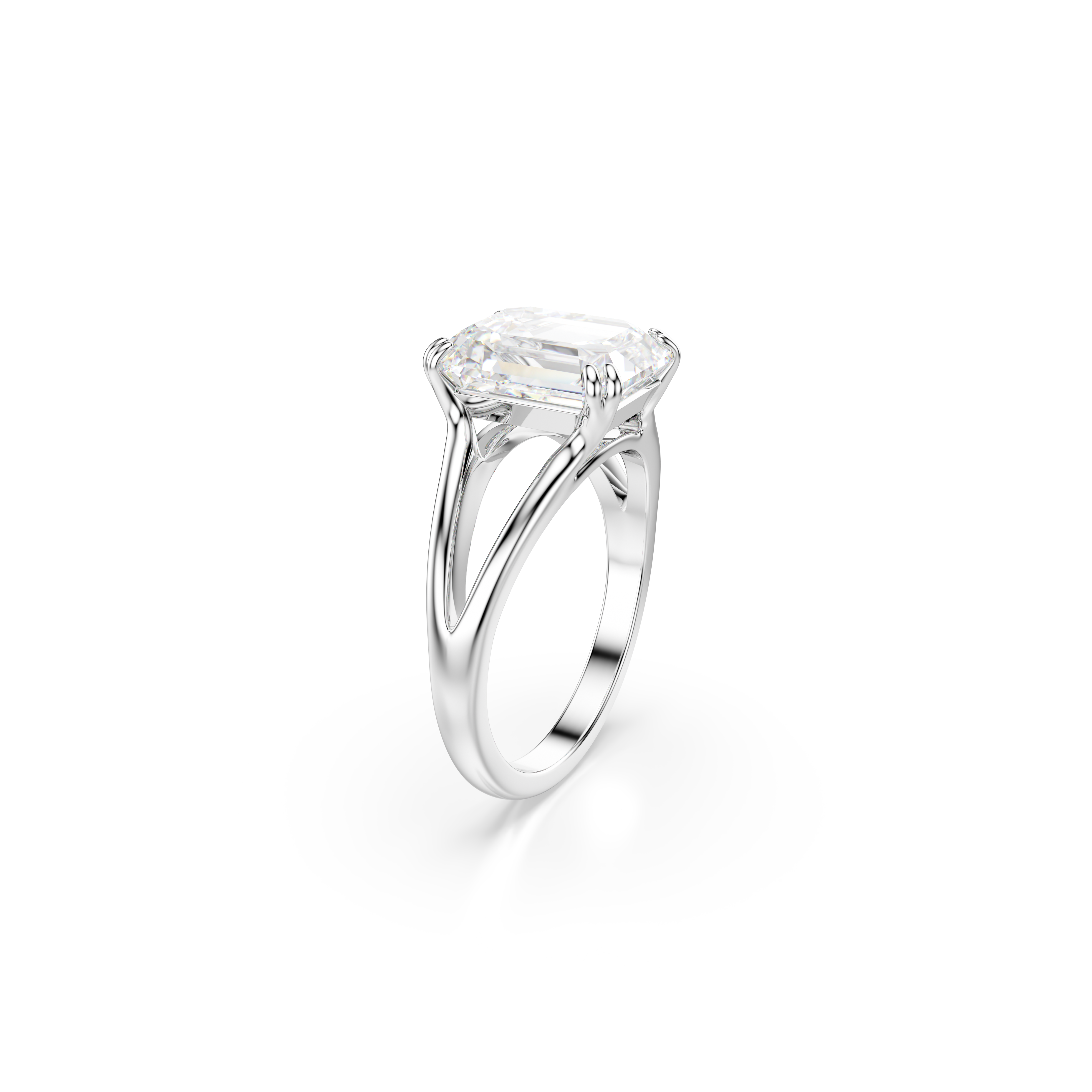 Swarovski Stilla ring, Octagon cut, White, Silver-tone finish 5717878