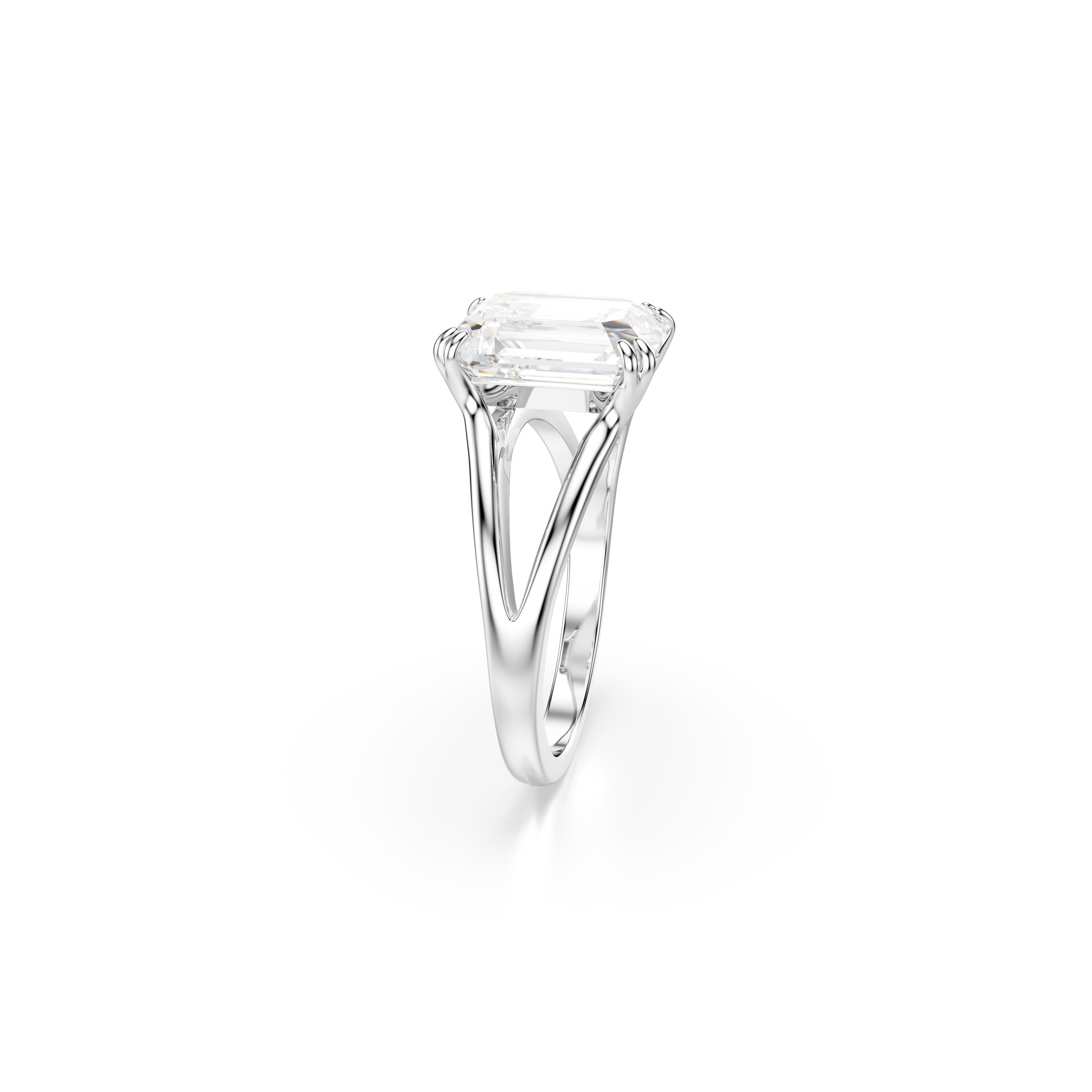 Swarovski Stilla ring, Octagon cut, White, Silver-tone finish 5717879
