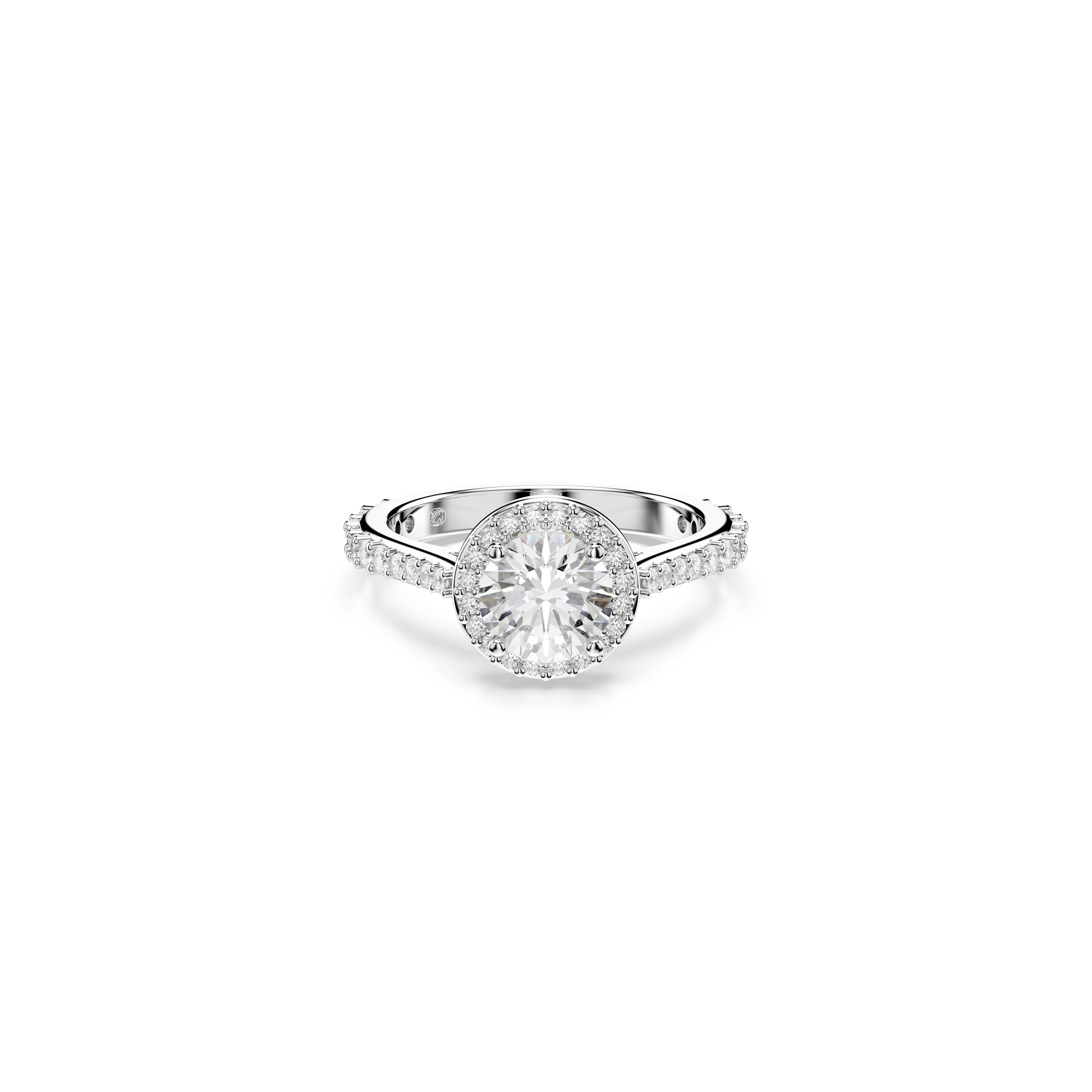 Swarovski Una Angelic ring, Round cut, White, Silver-tone finish 5717927