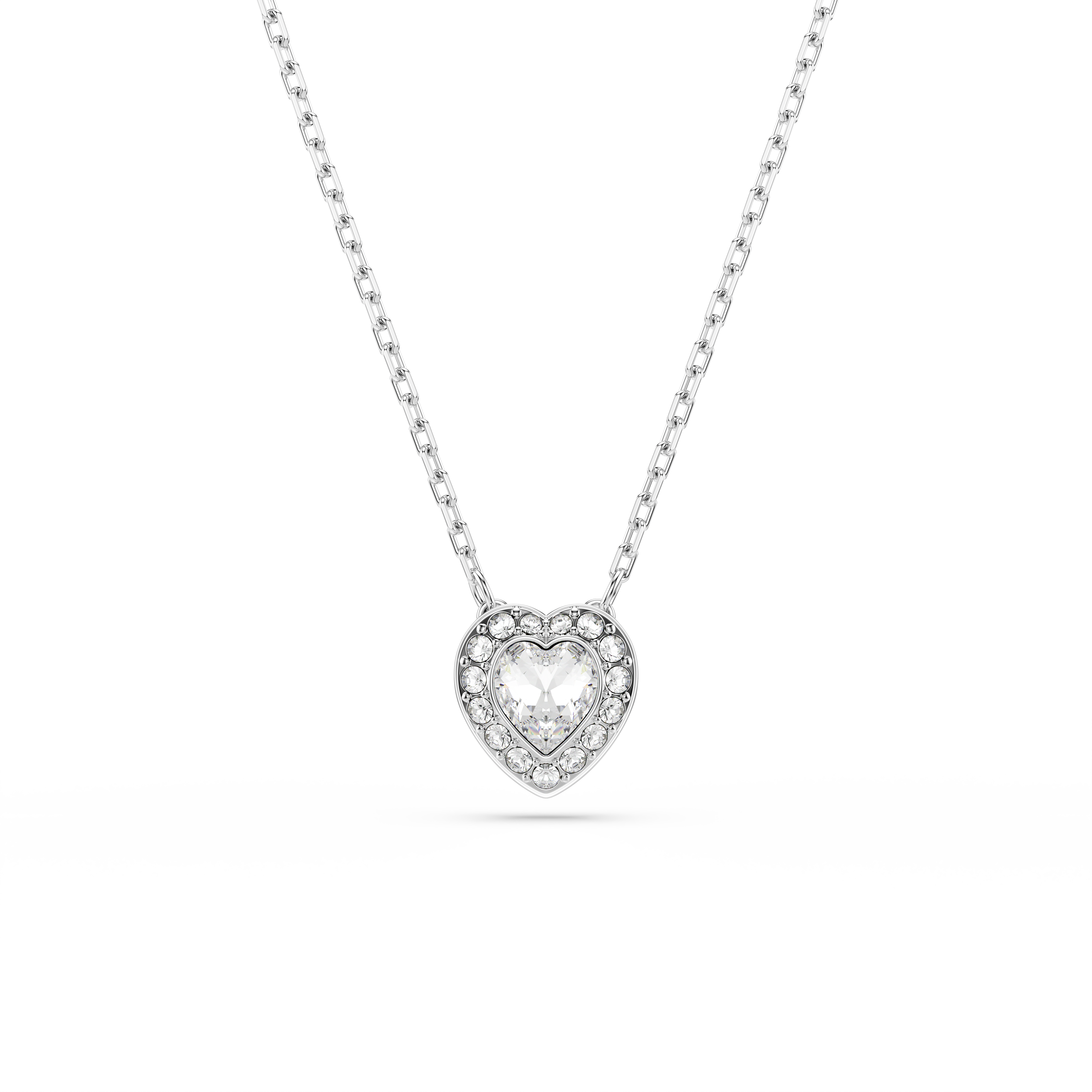Swarovski Ariana Grande x Swarovski pendant, Mixed cuts, Heart, White, Rhodium plated 5720852