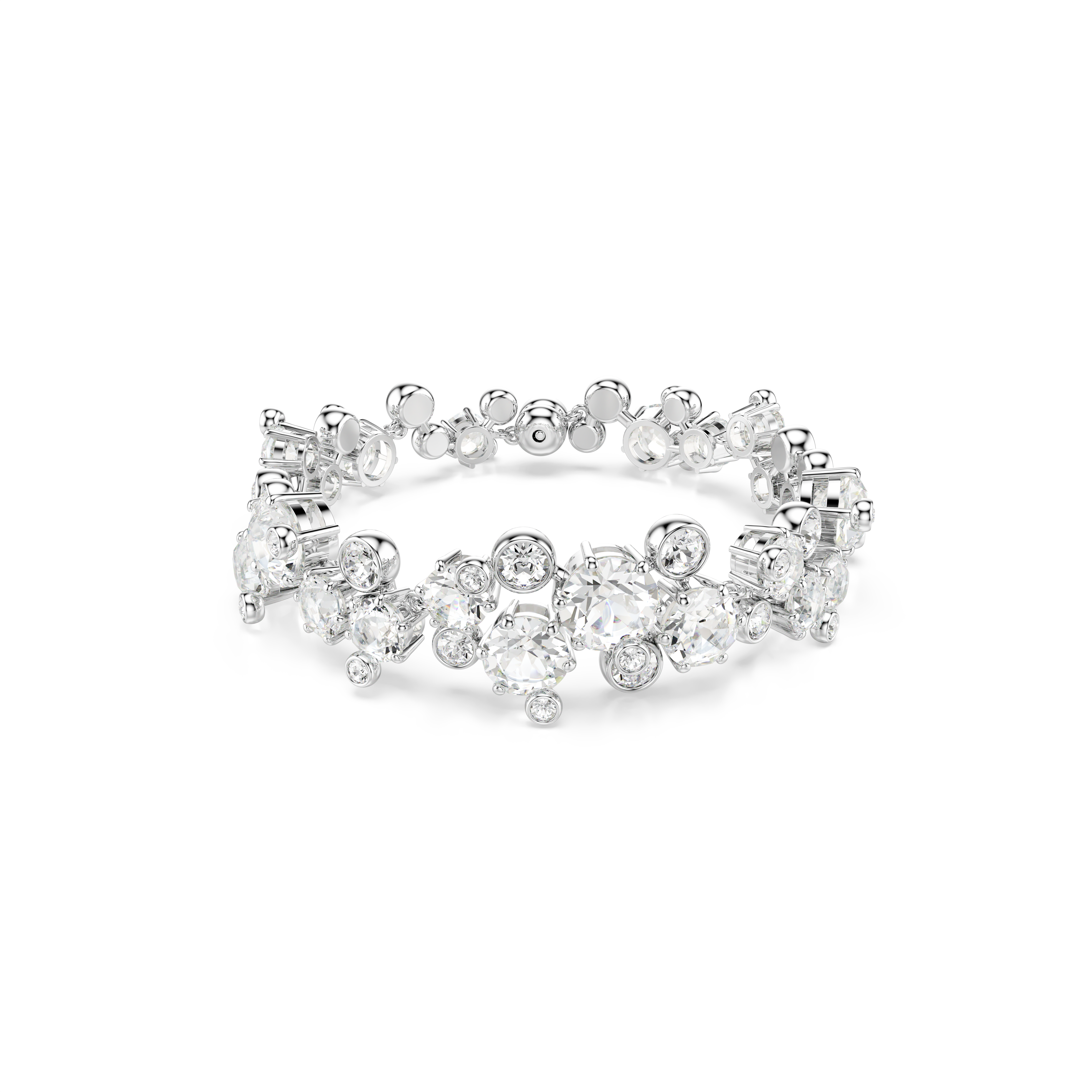 Swarovski Constella bracelet, Mixed cuts, White, Rhodium plated 5722469