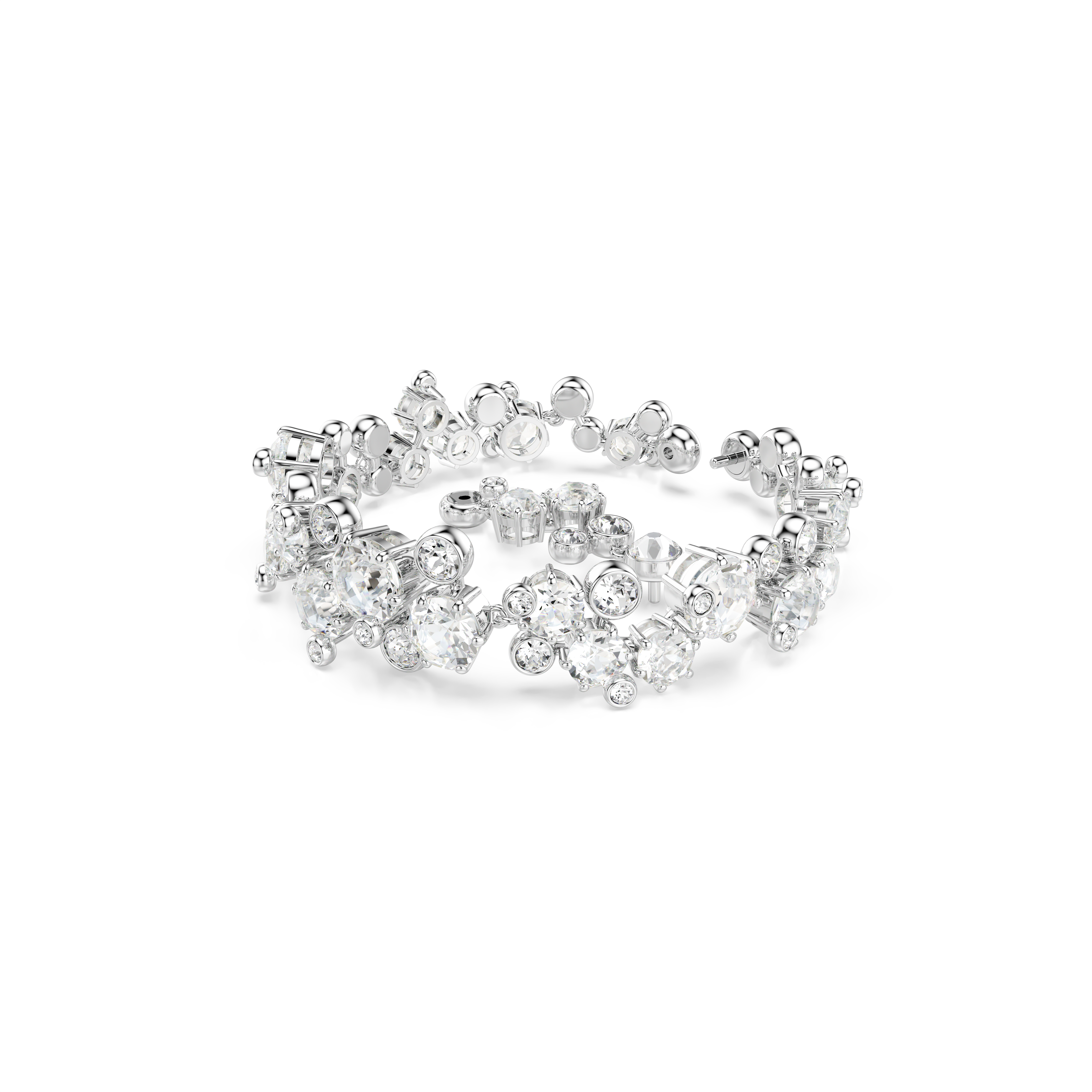 Swarovski Constella bracelet, Mixed cuts, White, Rhodium plated 5722469