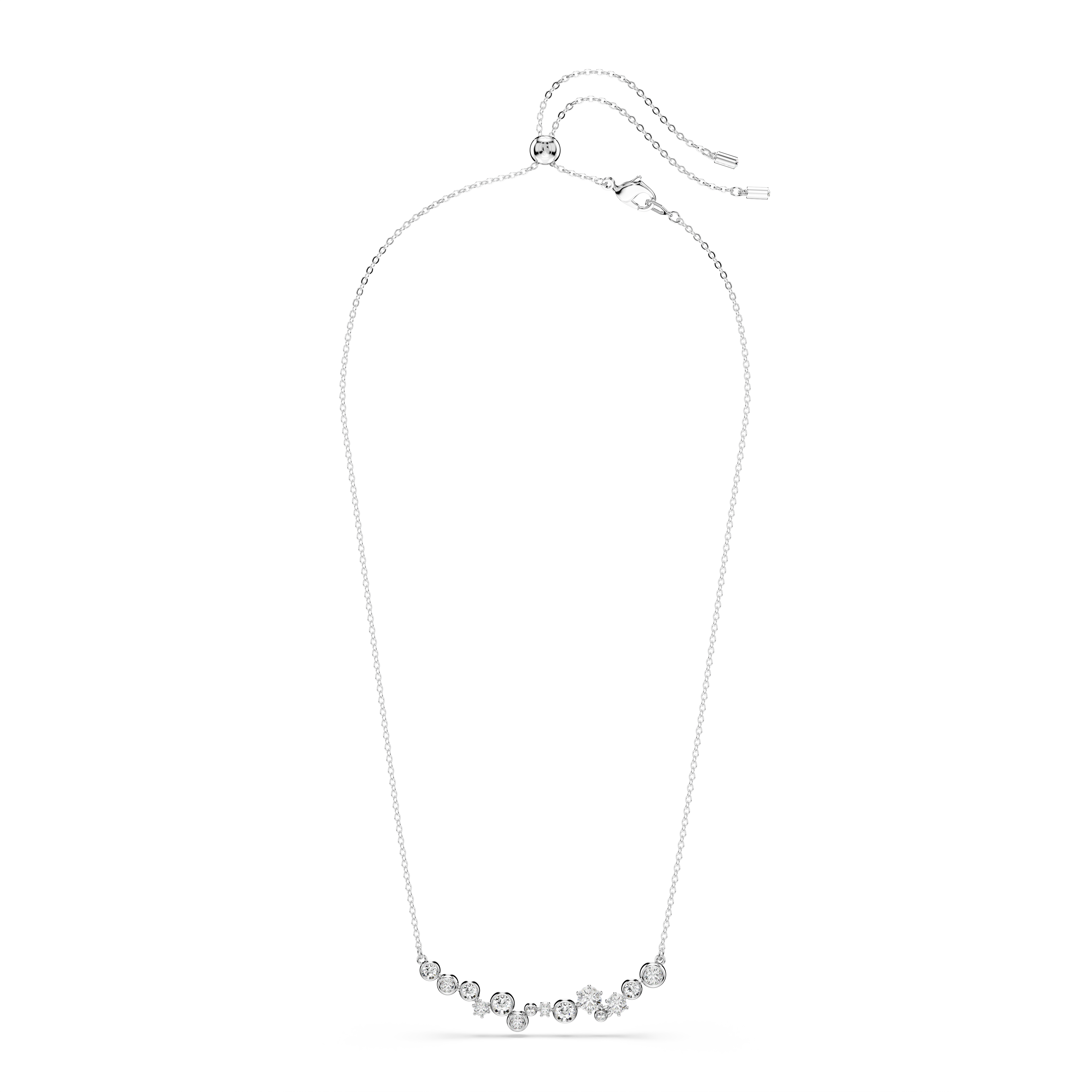Swarovski Constella necklace, Mixed cuts, White, Rhodium plated 5722473