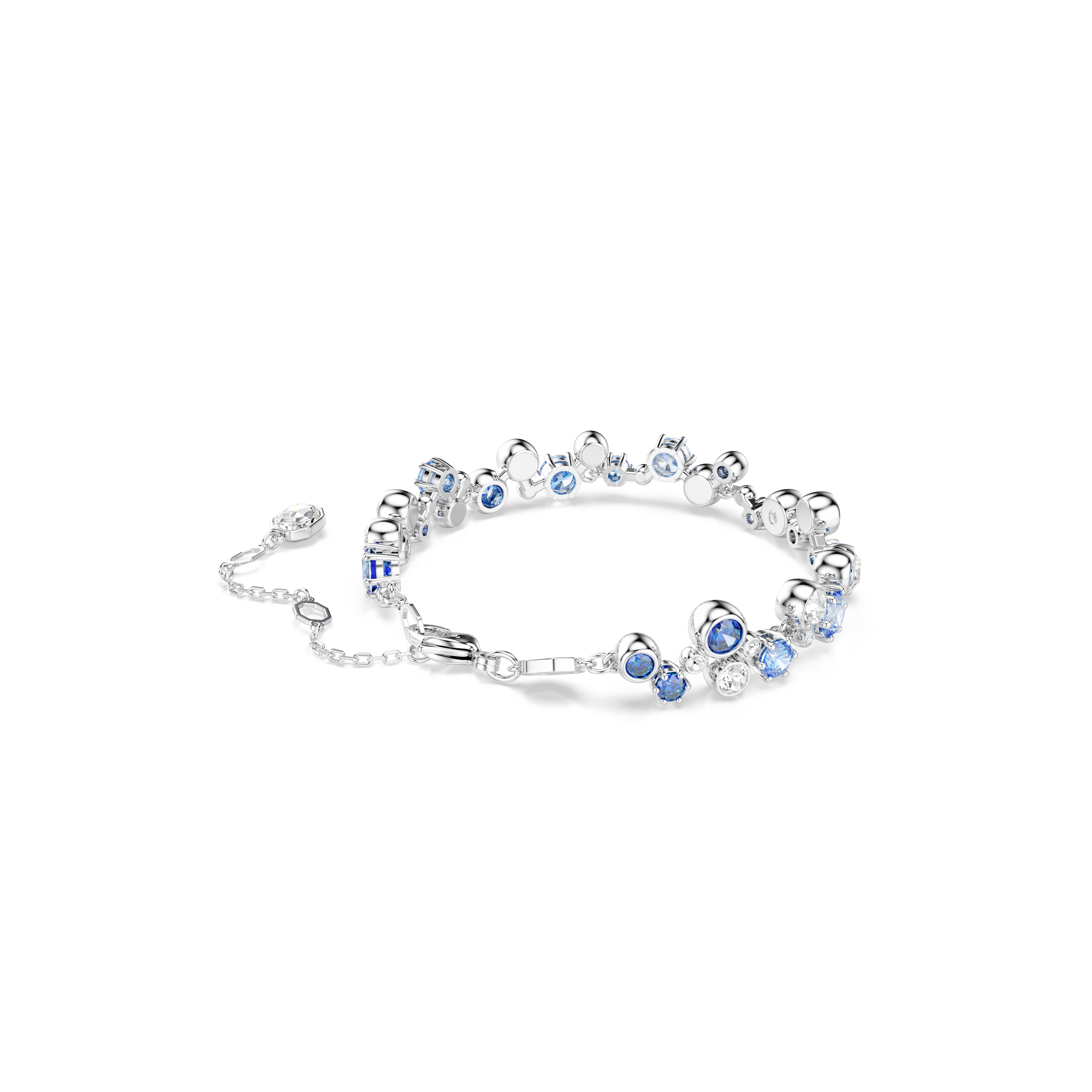 Swarovski Constella bracelet, Mixed cuts, Blue, Rhodium plated 5722479