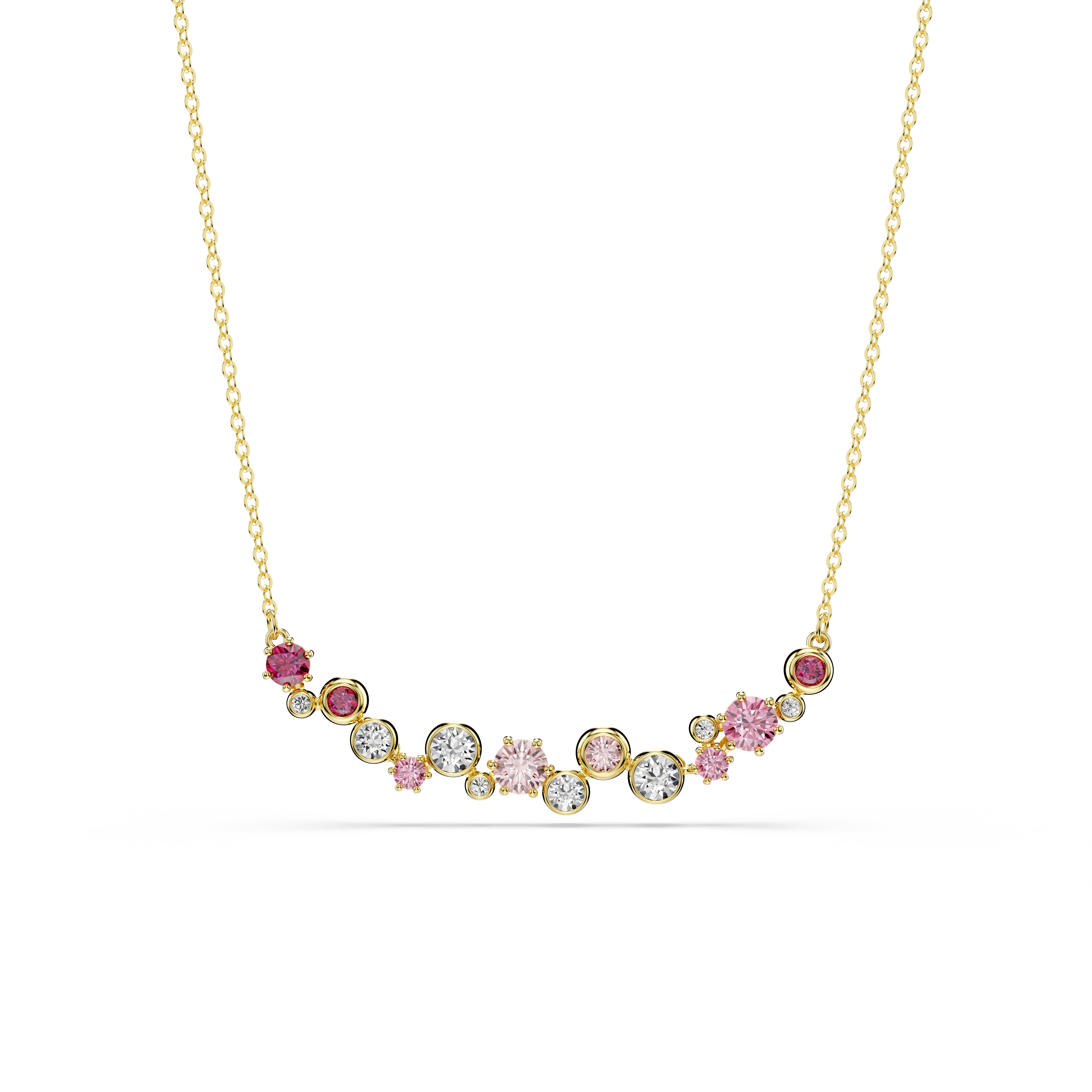 Swarovski Constella set, Mixed cuts, Multicolored, Gold-tone plated 5722542