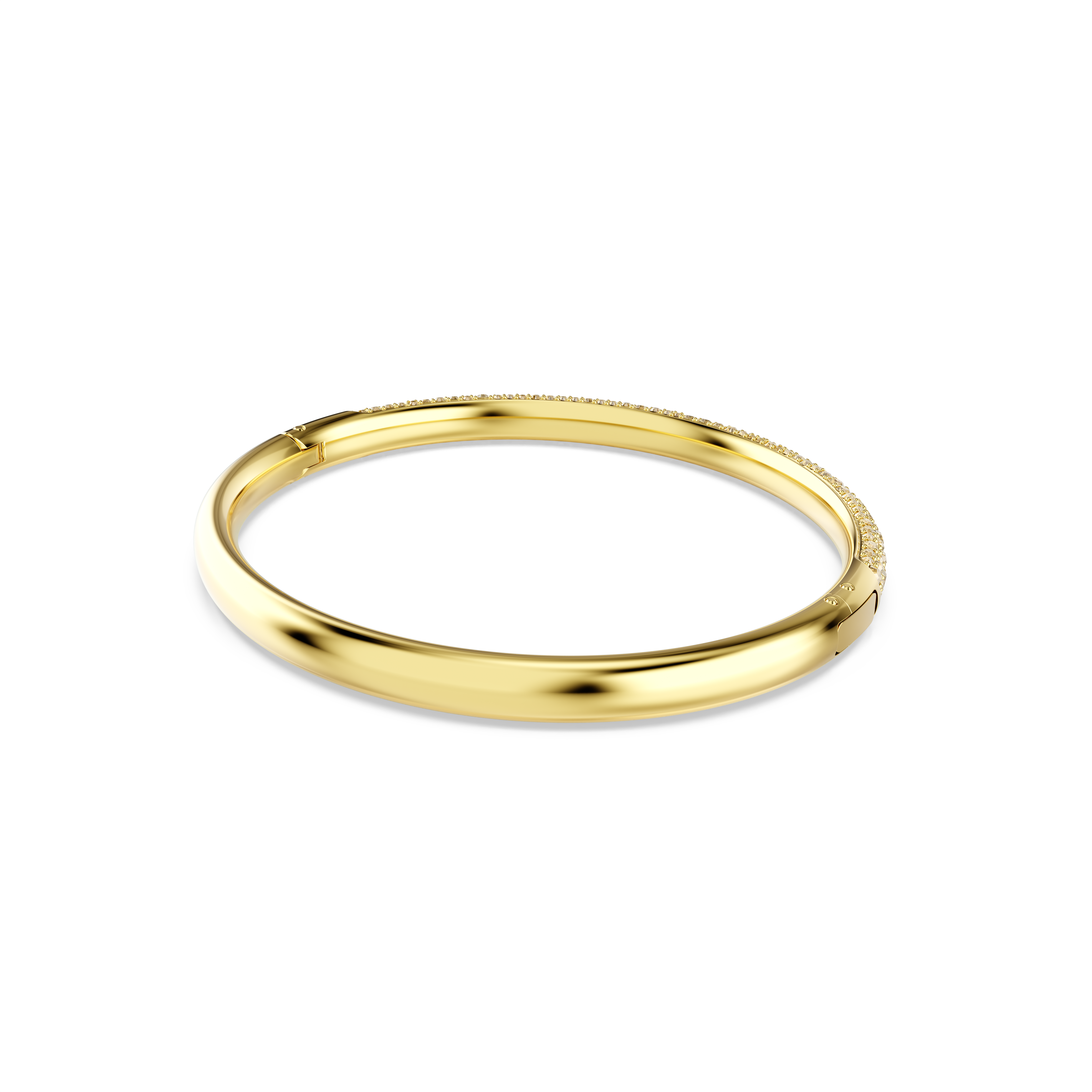 Swarovski Sublima bangle, Snow pavé, Gold tone, Gold-tone plated 5723337