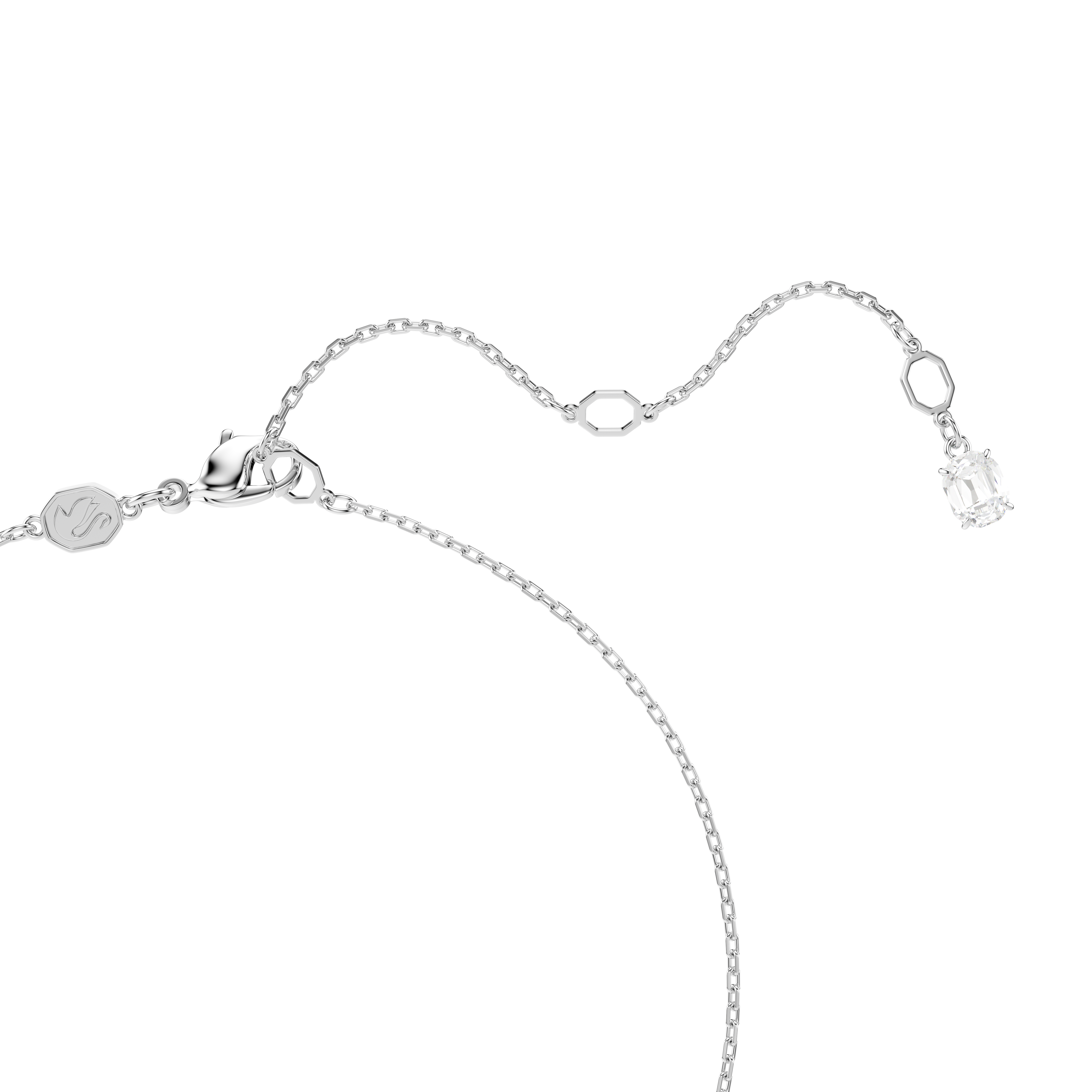 Swarovski Swan pendant, Swan, White, Rhodium plated 5723387