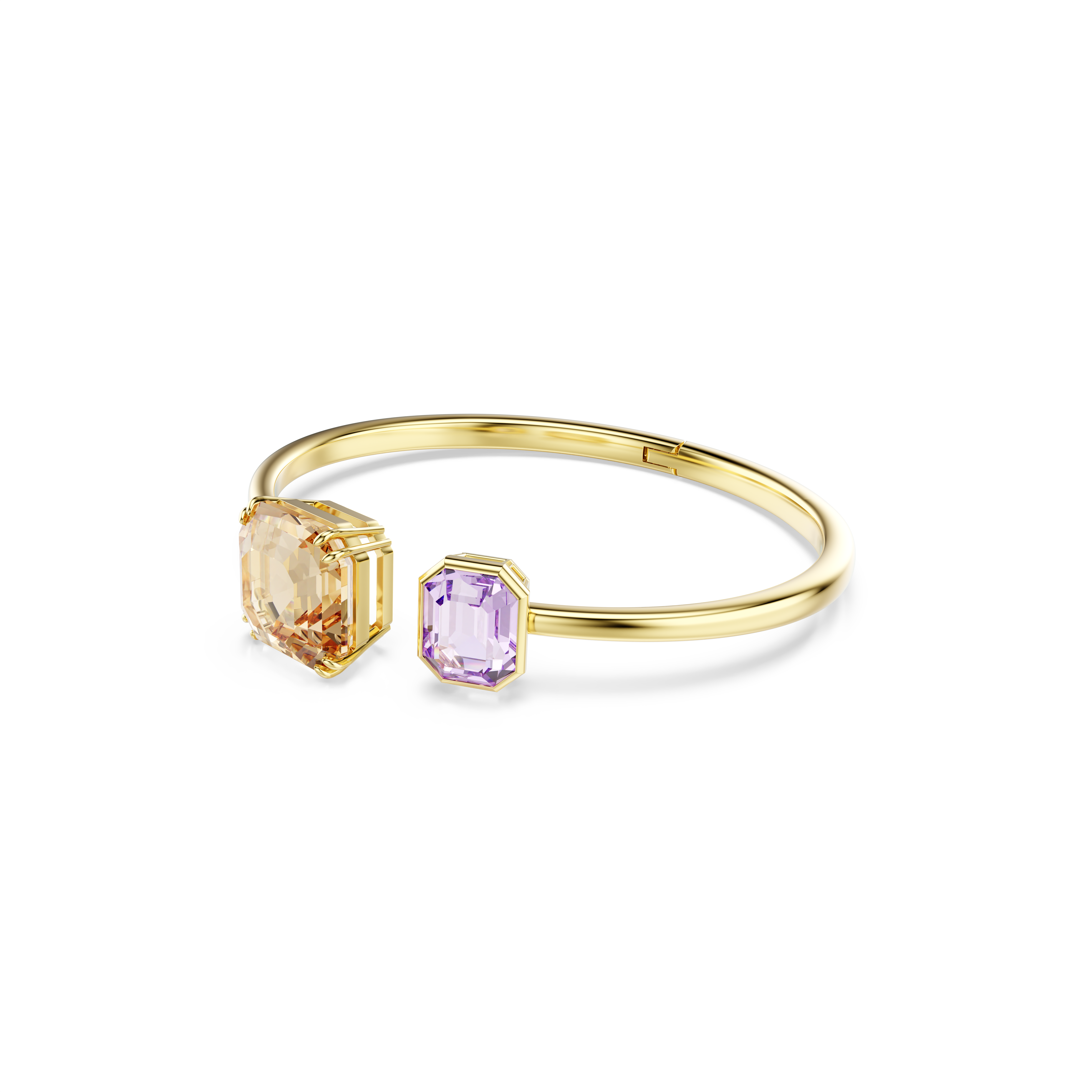 Swarovski Millenia bangle, Octagon cut, Multicolored, Gold-tone plated 5725756