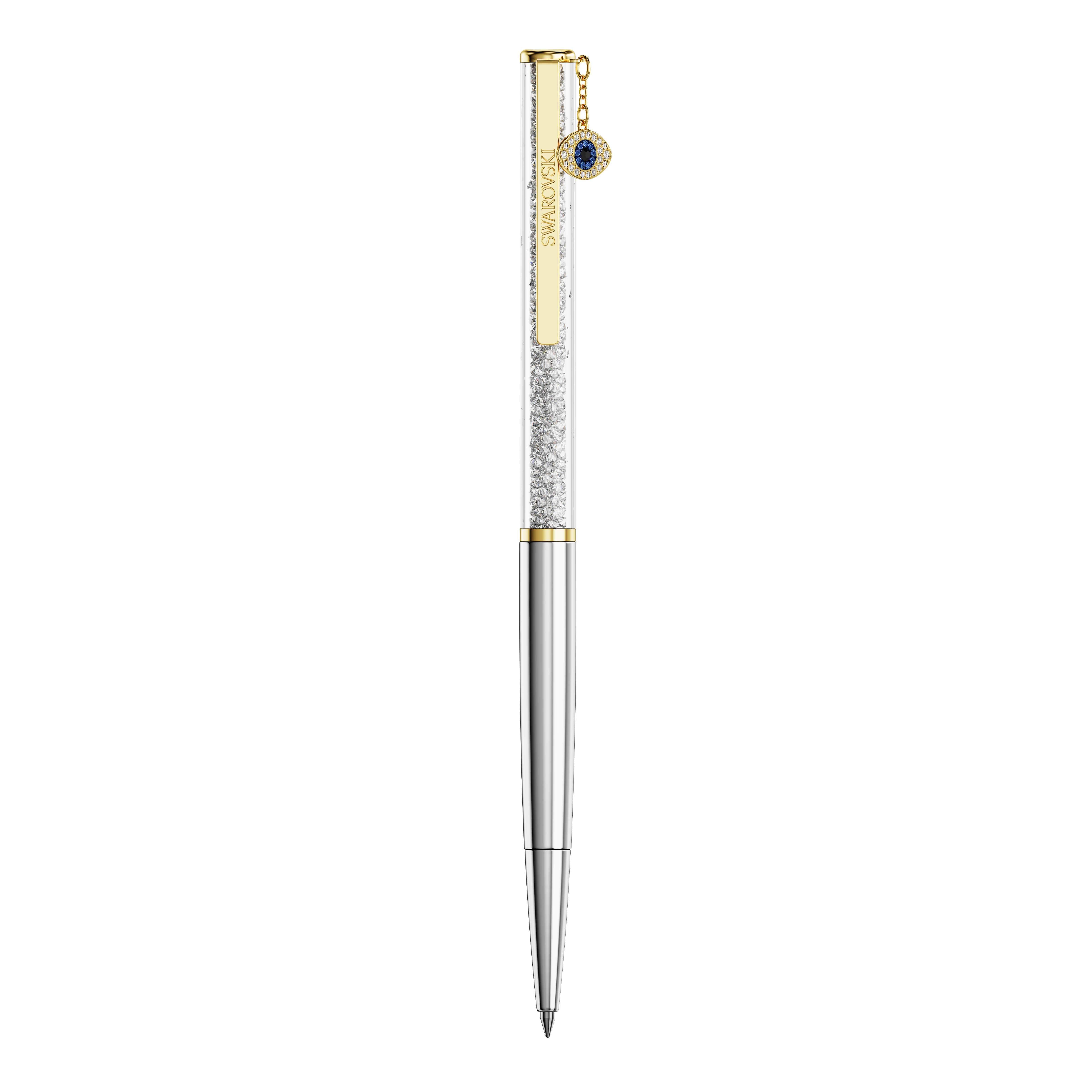 Swarovski Crystalline ballpoint pen, Evil eye, Gold tone, Mixed metal finish 5728729