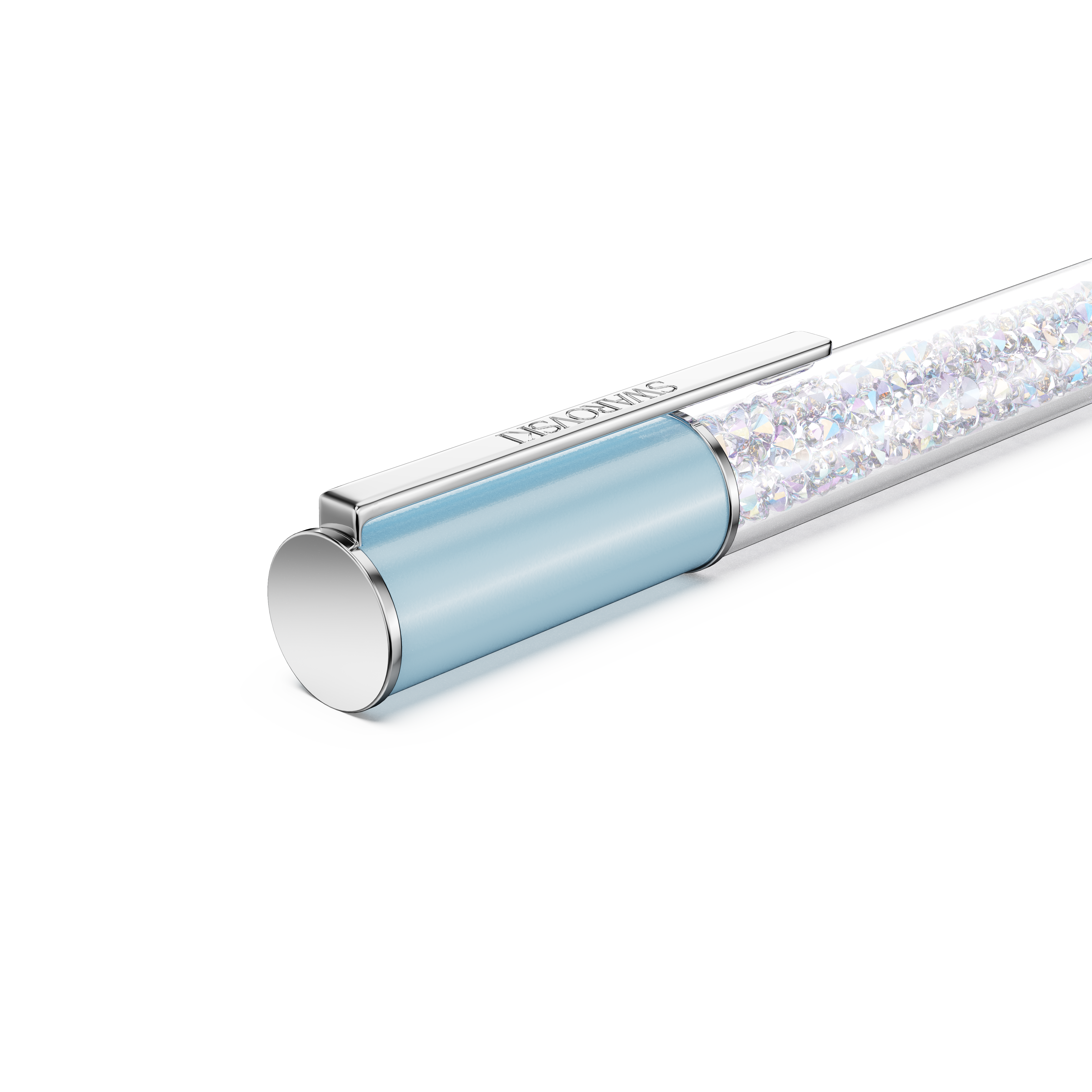 Swarovski Crystalline ballpoint pen, Blue, Chrome plated 5730493