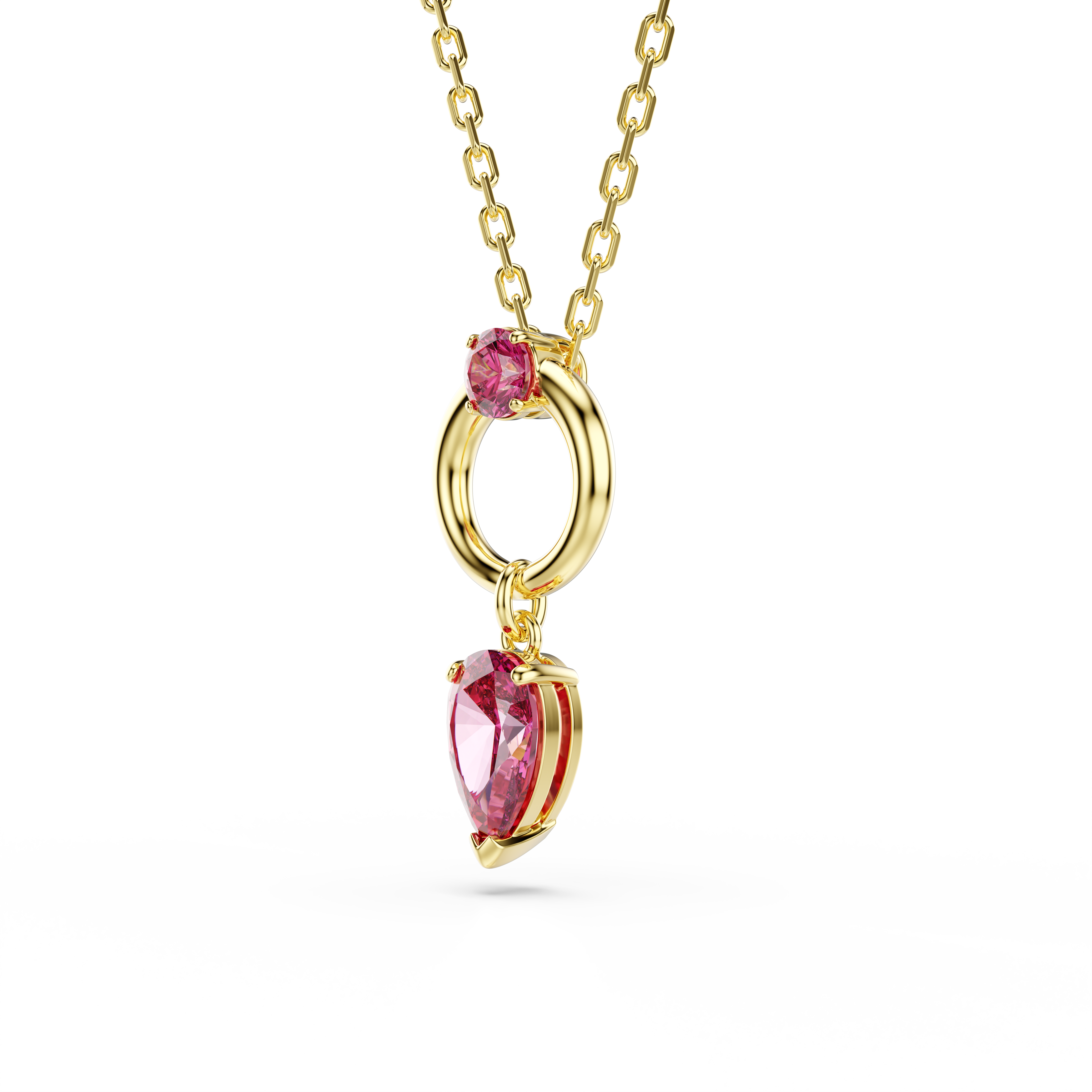 Swarovski Mesmera pendant, Mixed cuts, Red, Gold-tone plated 5732487