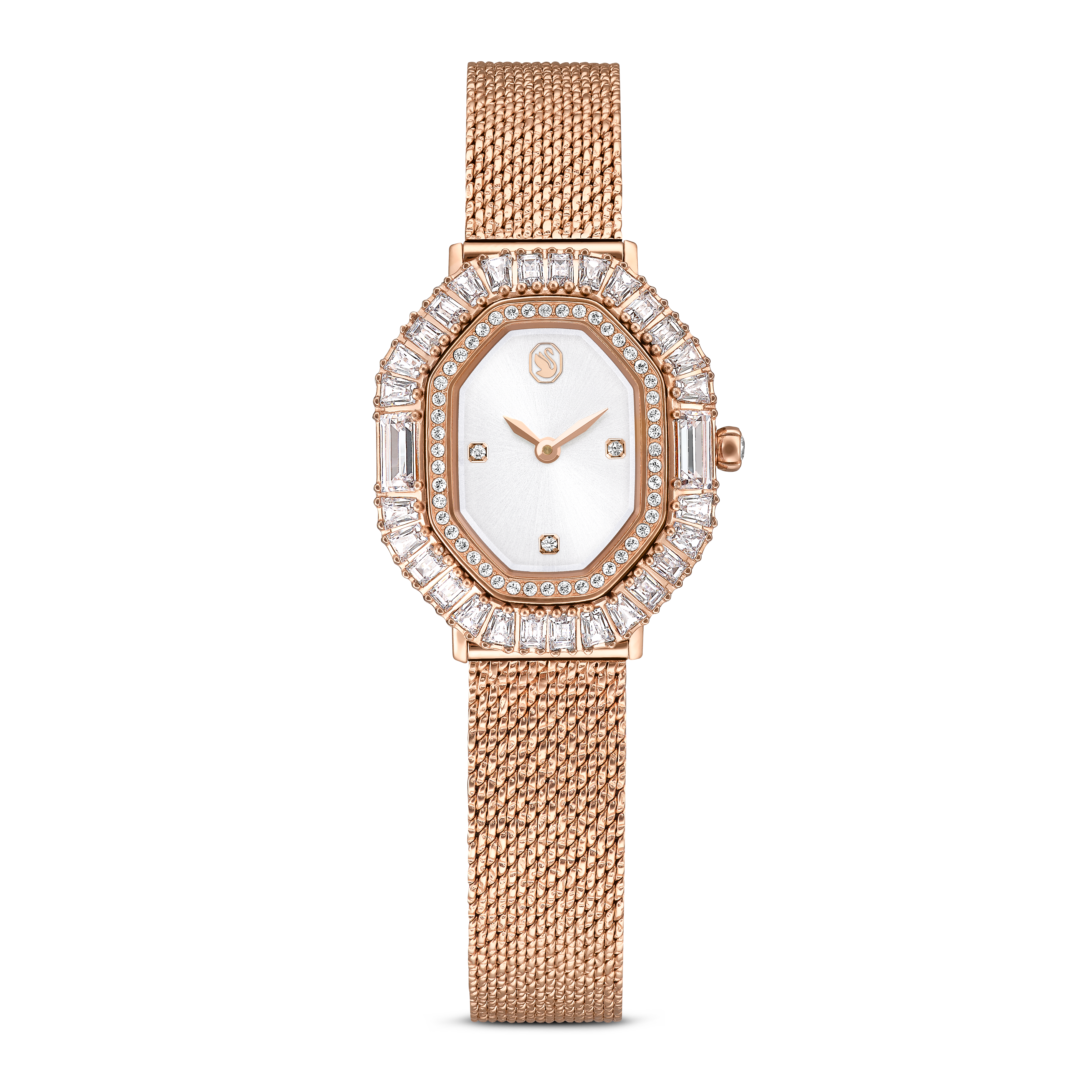 Swarovski Matrix octagon watch, Metal bracelet, Rose gold tone, Rose gold-tone finish 5732497