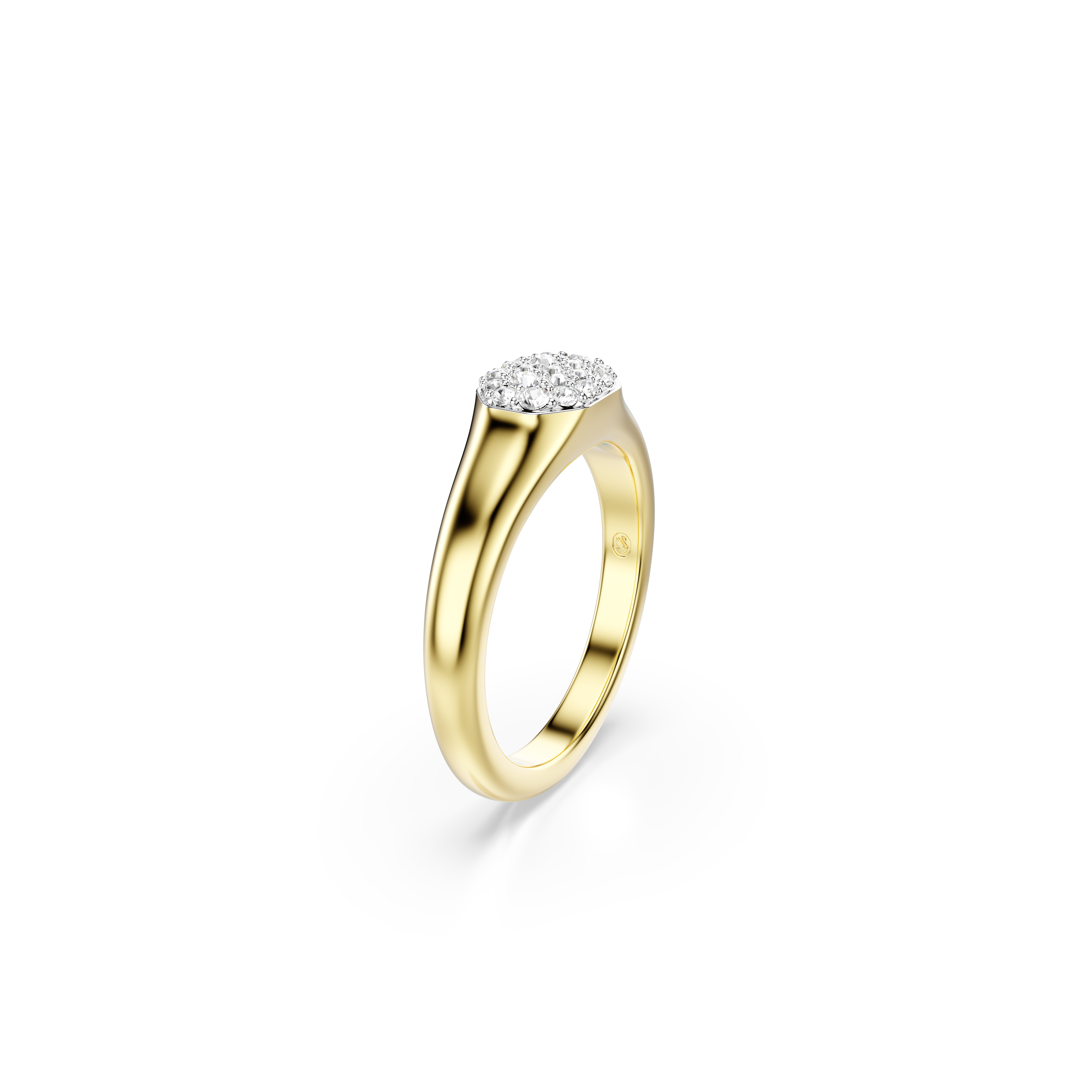 Swarovski Dextera ring, Mixed cuts, White, Gold-tone plated 5732852