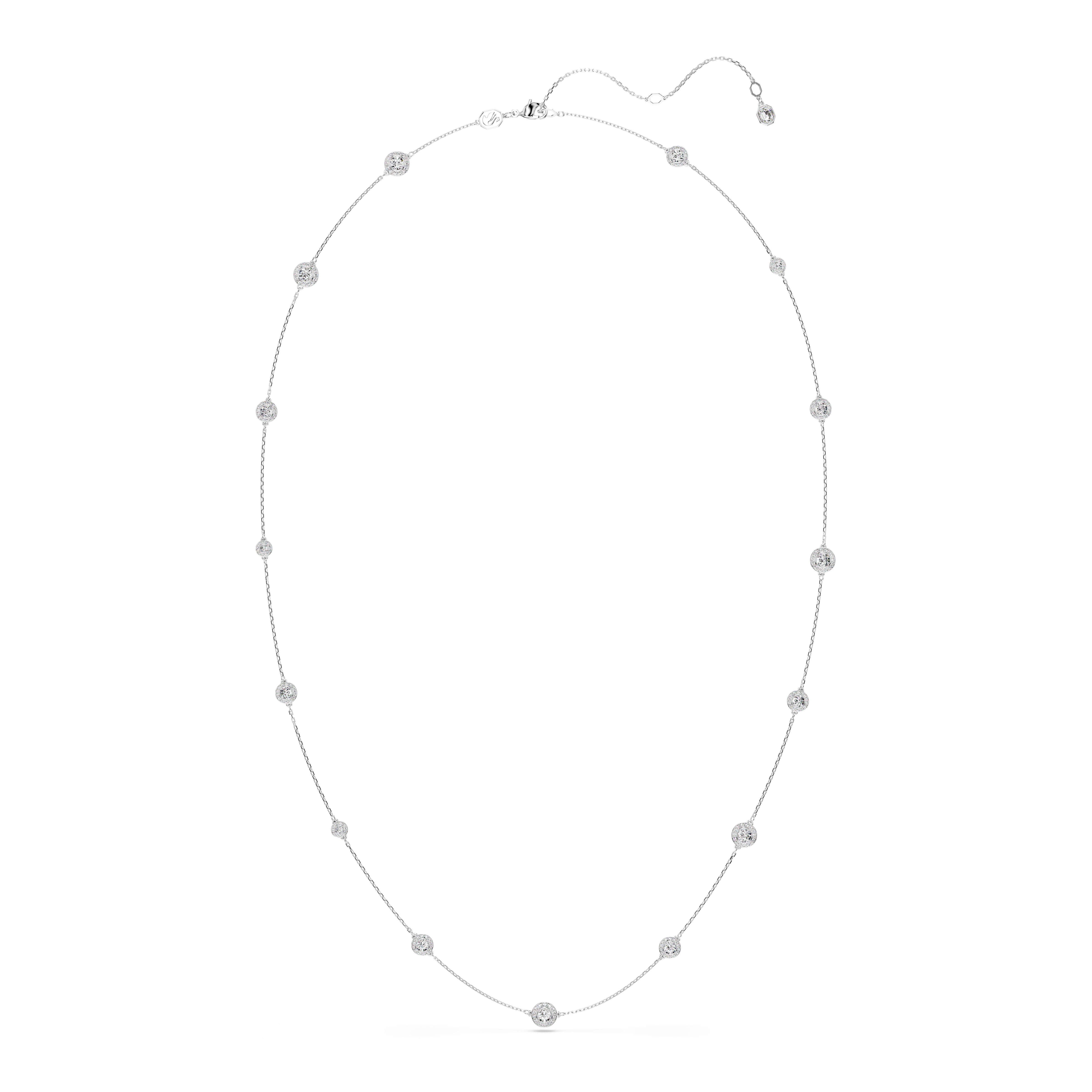 Swarovski Una Angelic strandage, Round cut, White, Rhodium plated 5733197