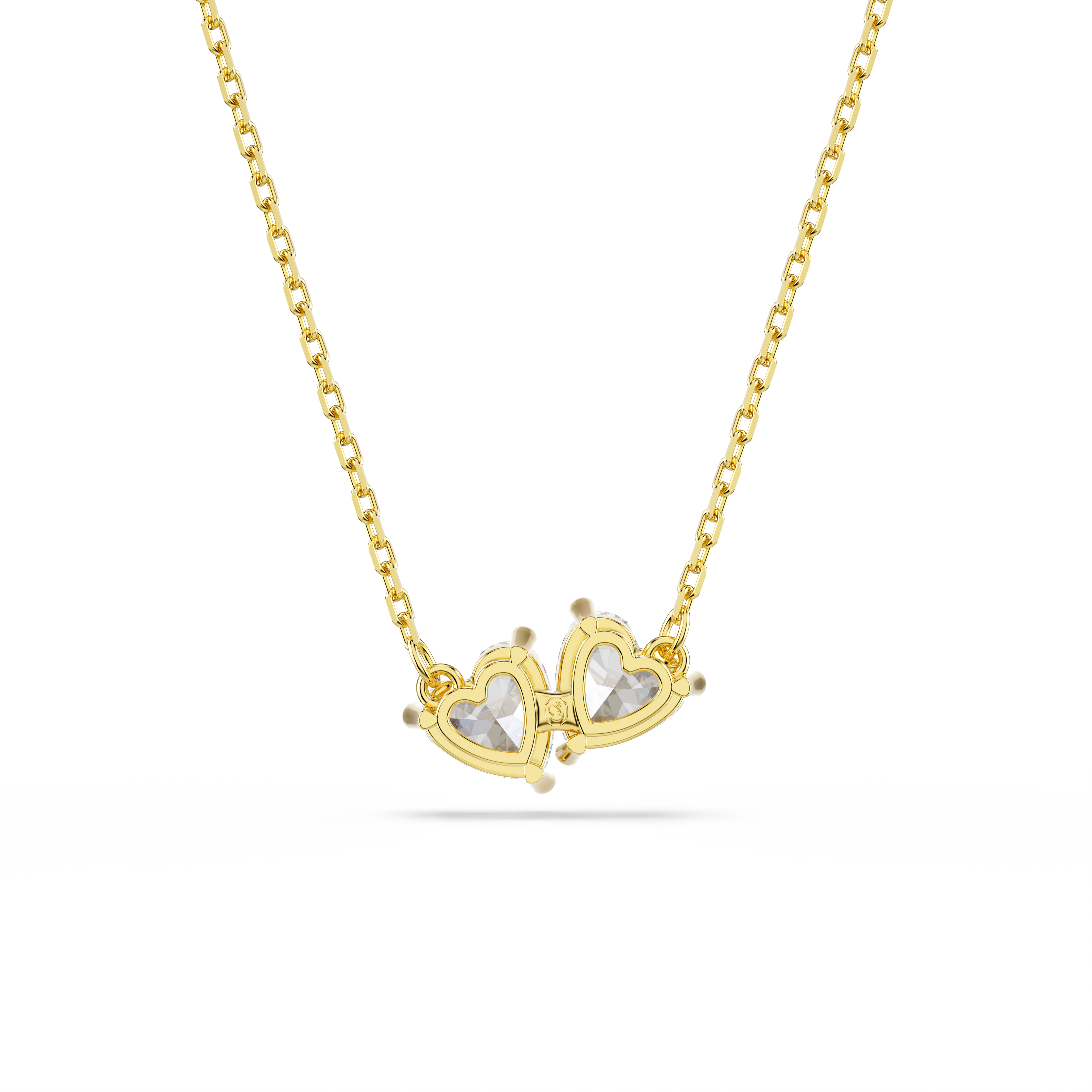 Swarovski Mesmera necklace, Heart, White, Gold-tone plated 5733475