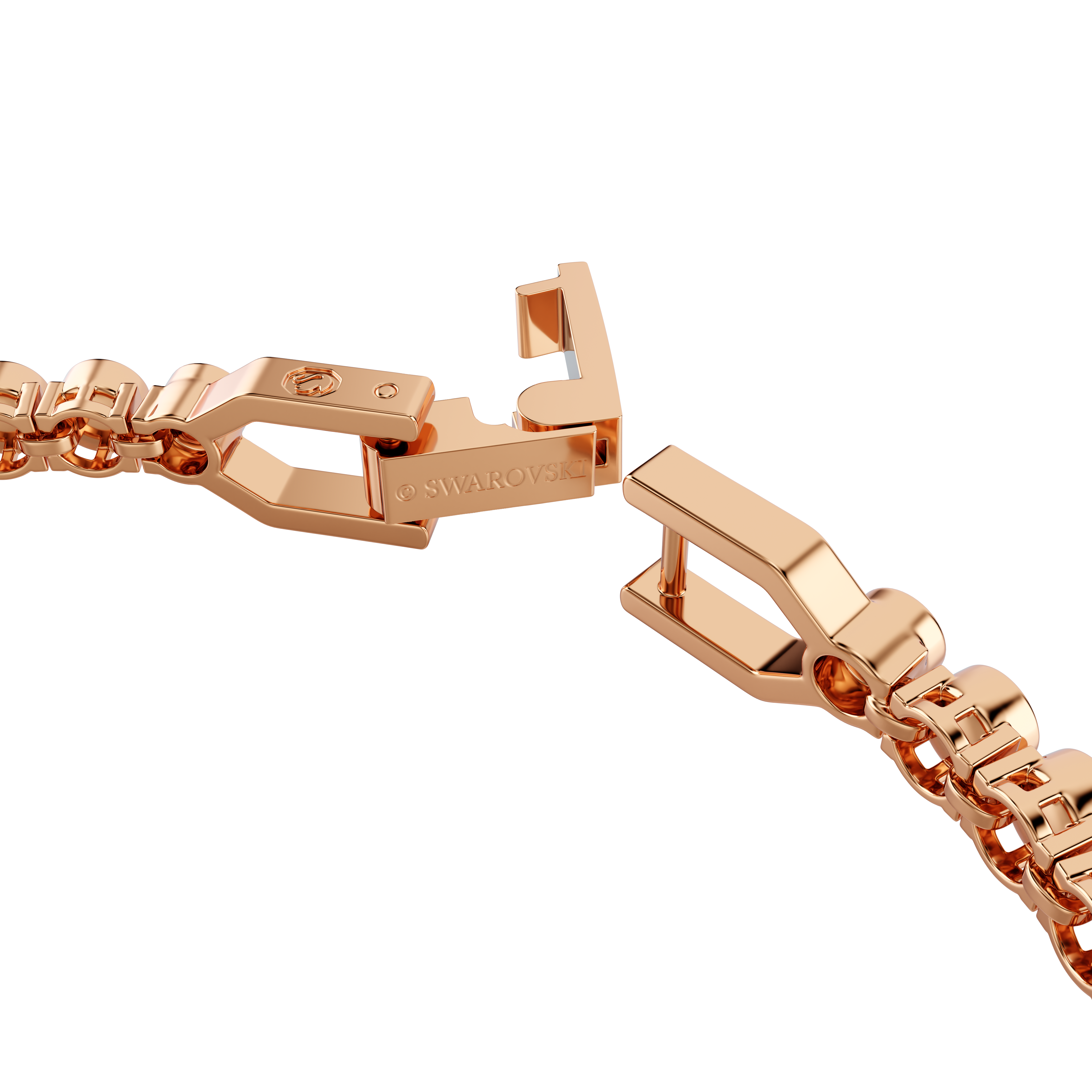 Swarovski Imber Emily Tennis bracelet, Round cut, Black, Rose gold-tone plated 5734240