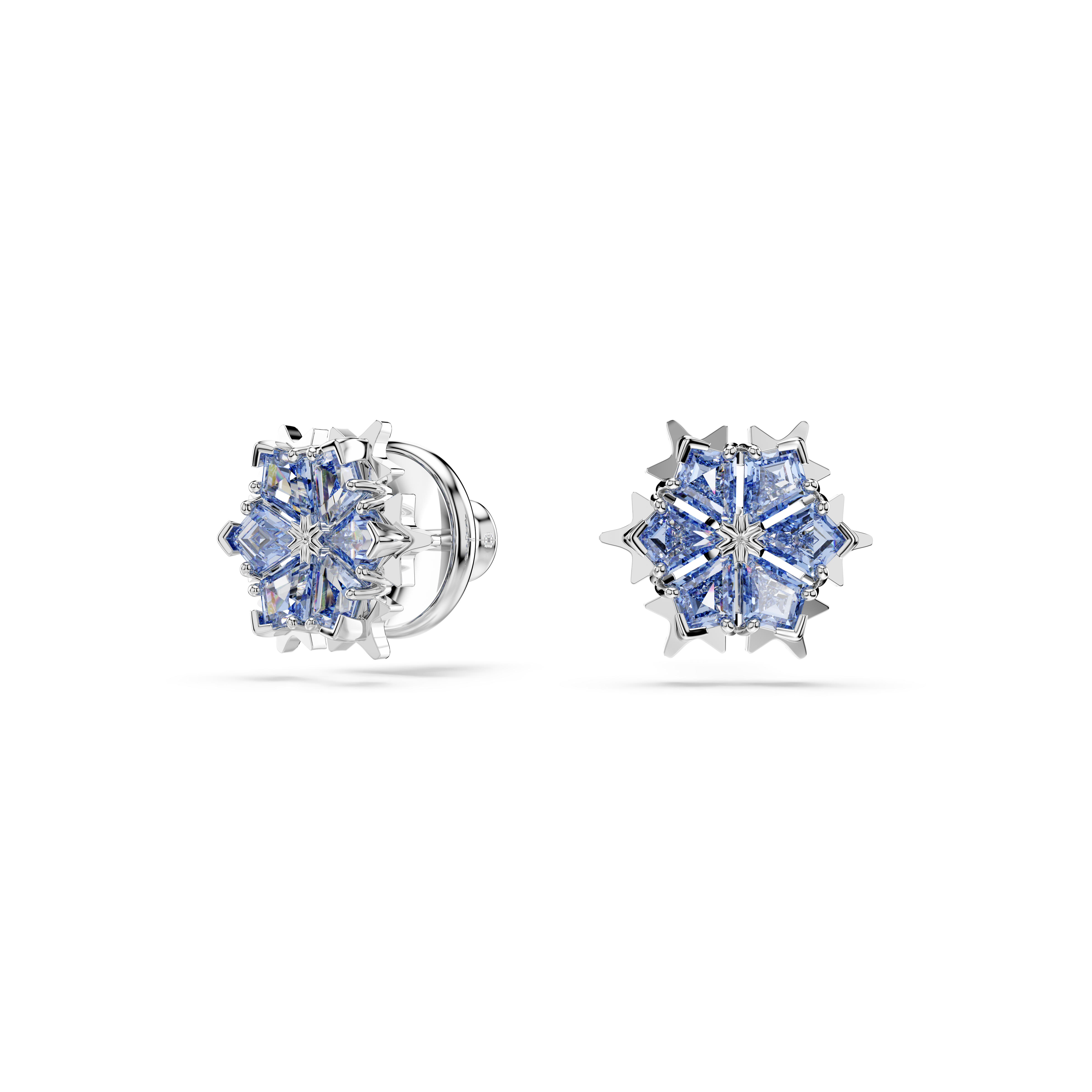 Swarovski Magic set, Snowflake, Blue, Rhodium plated 5734243