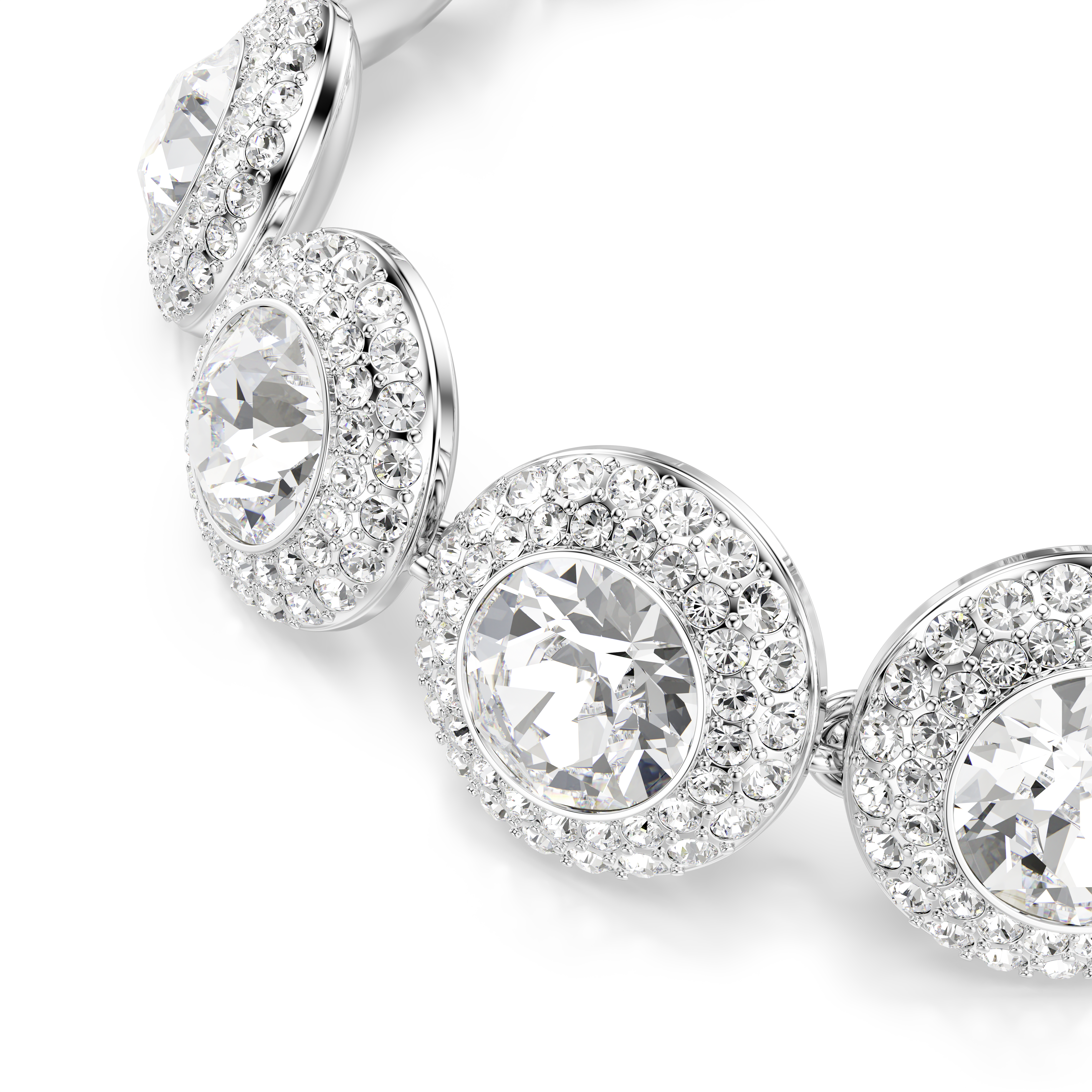 Swarovski Una Angelic bracelet, White, Rhodium plated 5735343