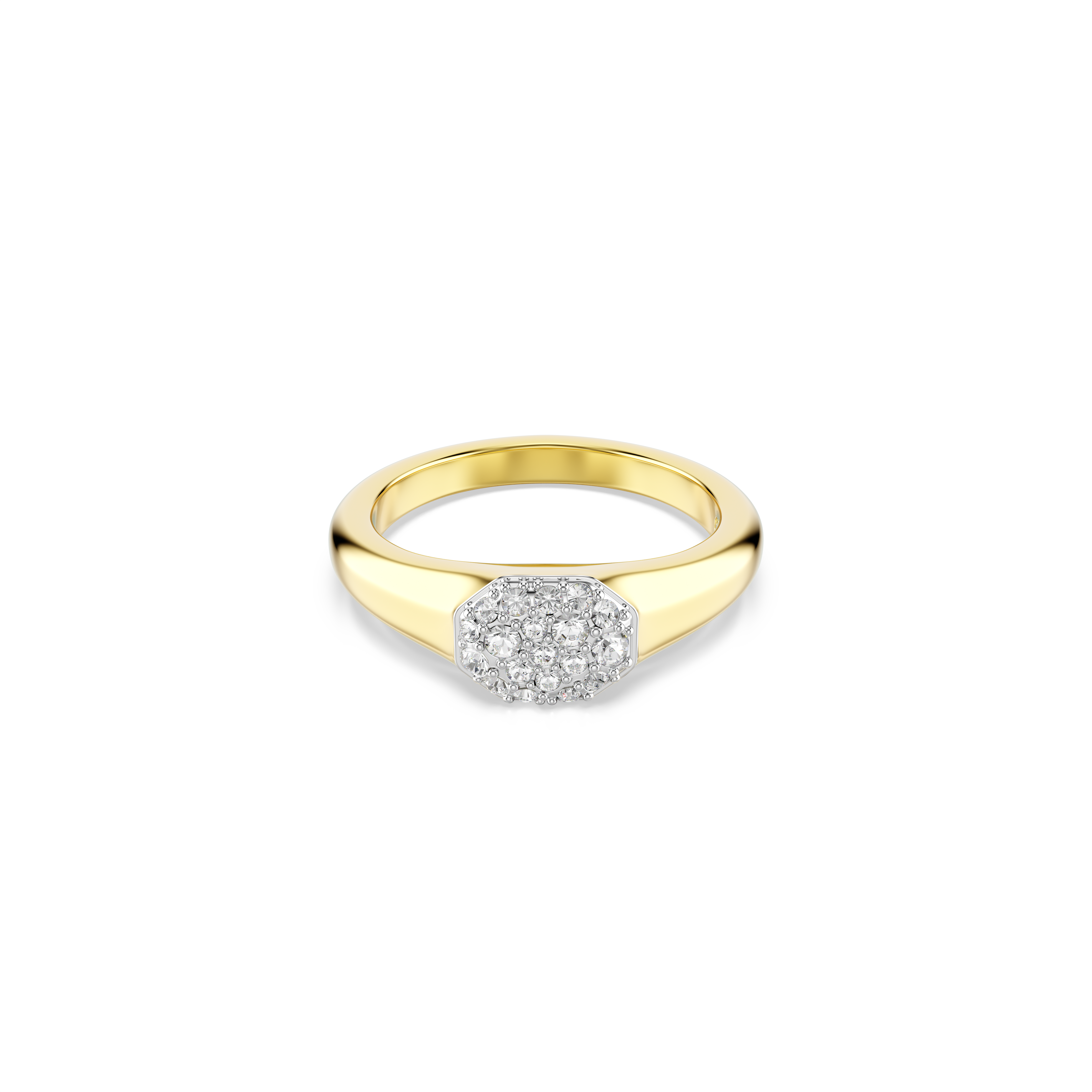 Swarovski Dextera ring, Mixed cuts, White, Gold-tone plated 5736242