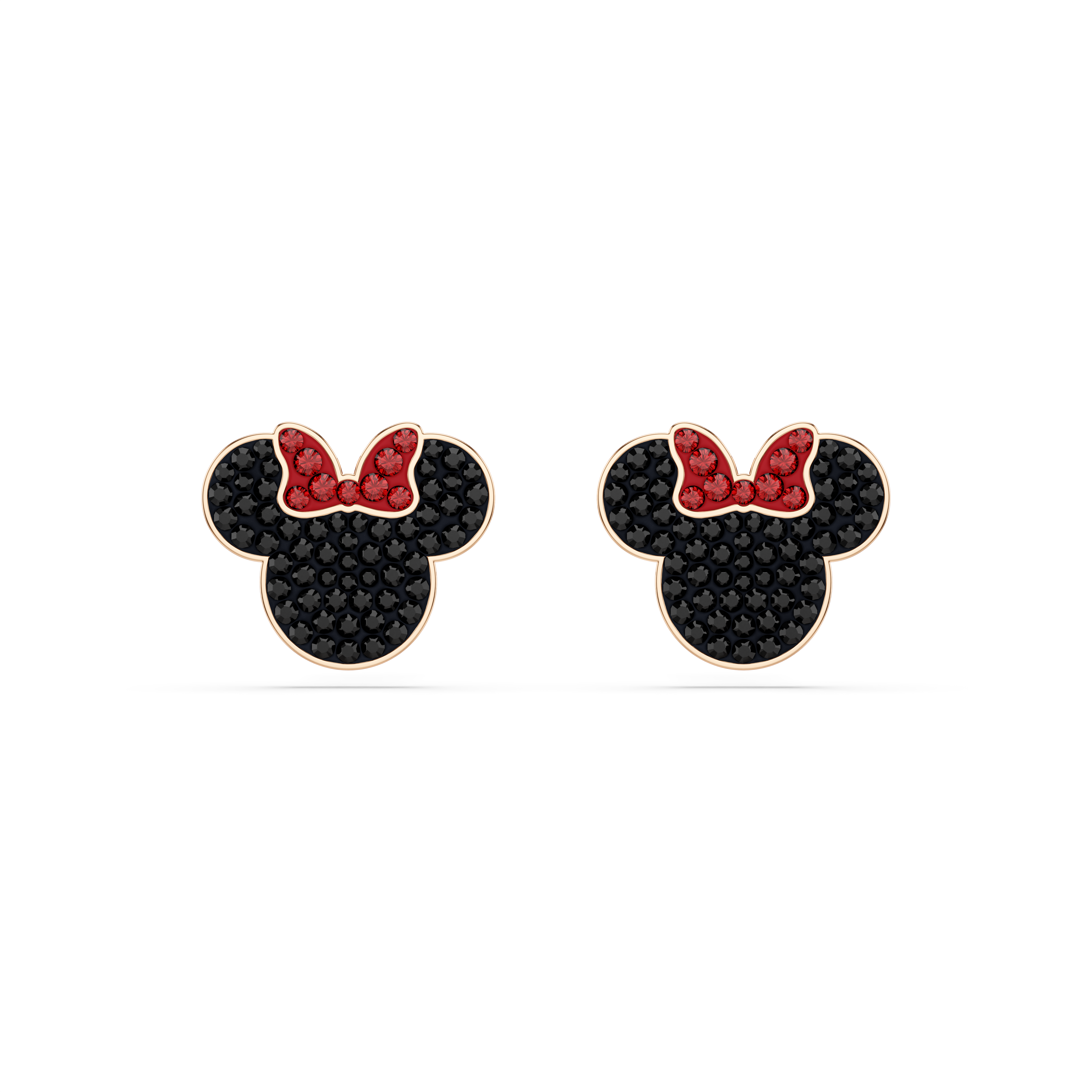 Swarovski Mickey & Minnie stud earrings, Multicolored, Rose gold-tone plated 5737561