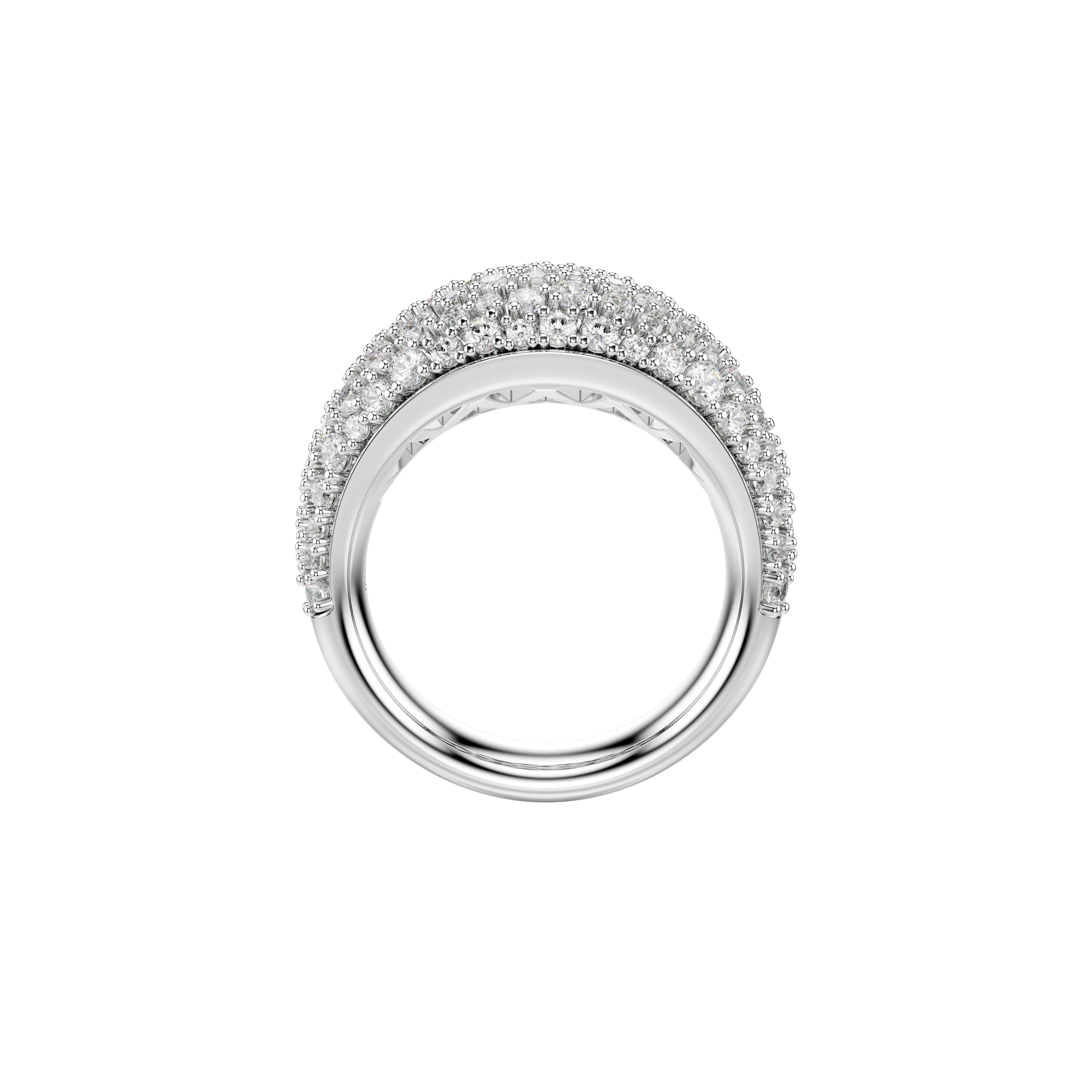 Swarovski Sublima ring, White, Rhodium plated 5737598