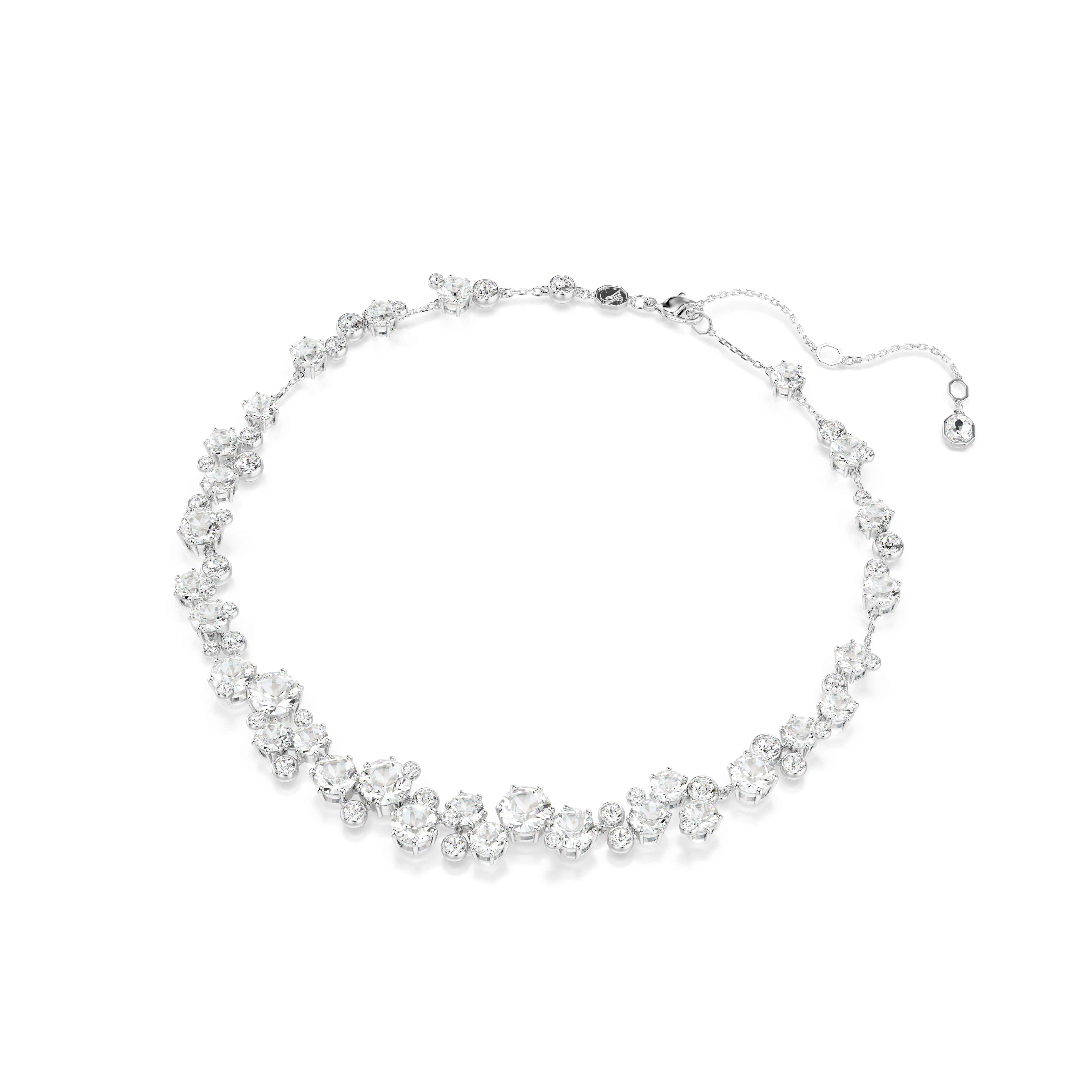 Swarovski Constella set, Mixed cuts, White, Rhodium plated 5738285