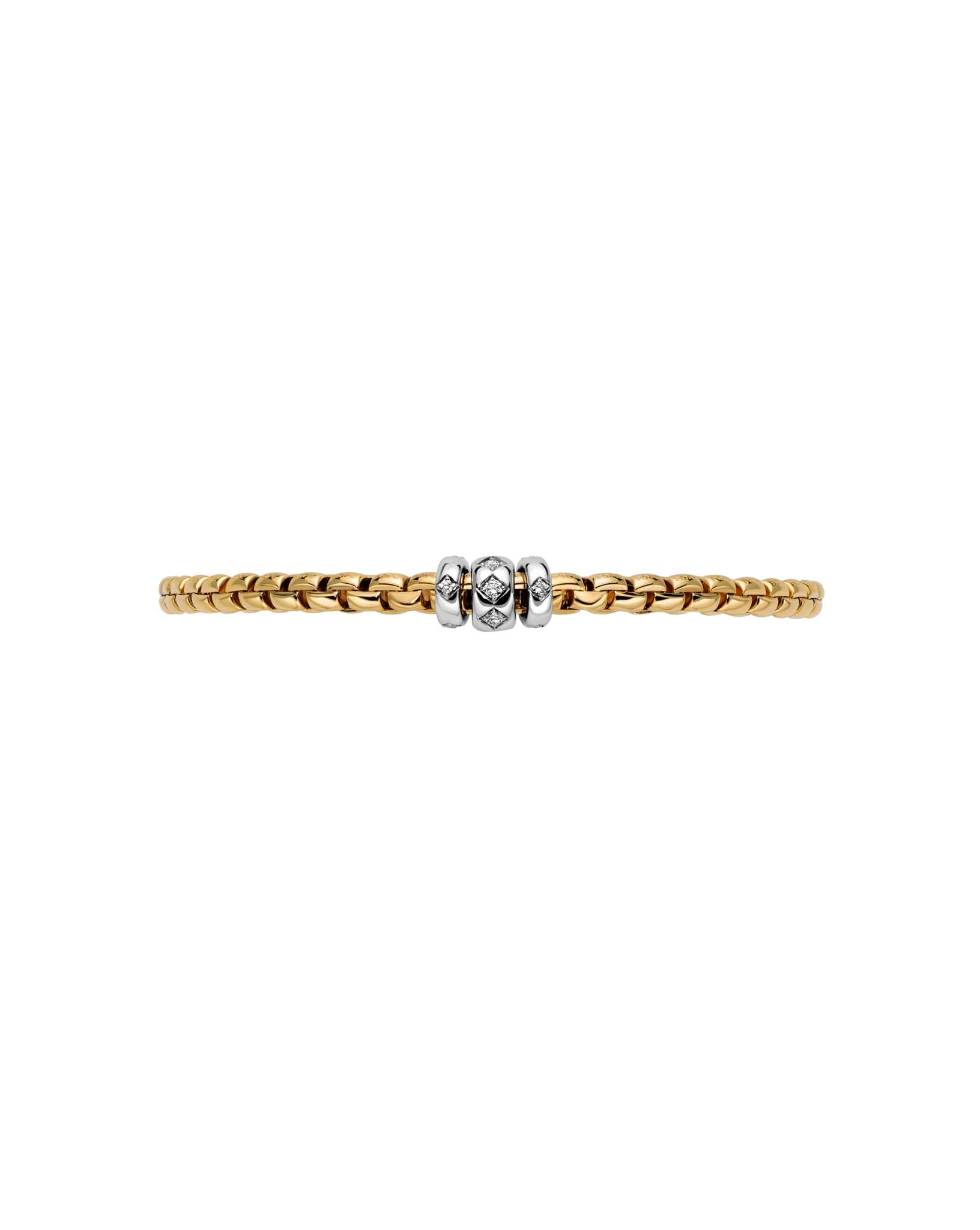 Fope FLEX'IT BRACELET WITH RHOMBUS-SET DIAMONDS 73101b3_PB_G_B