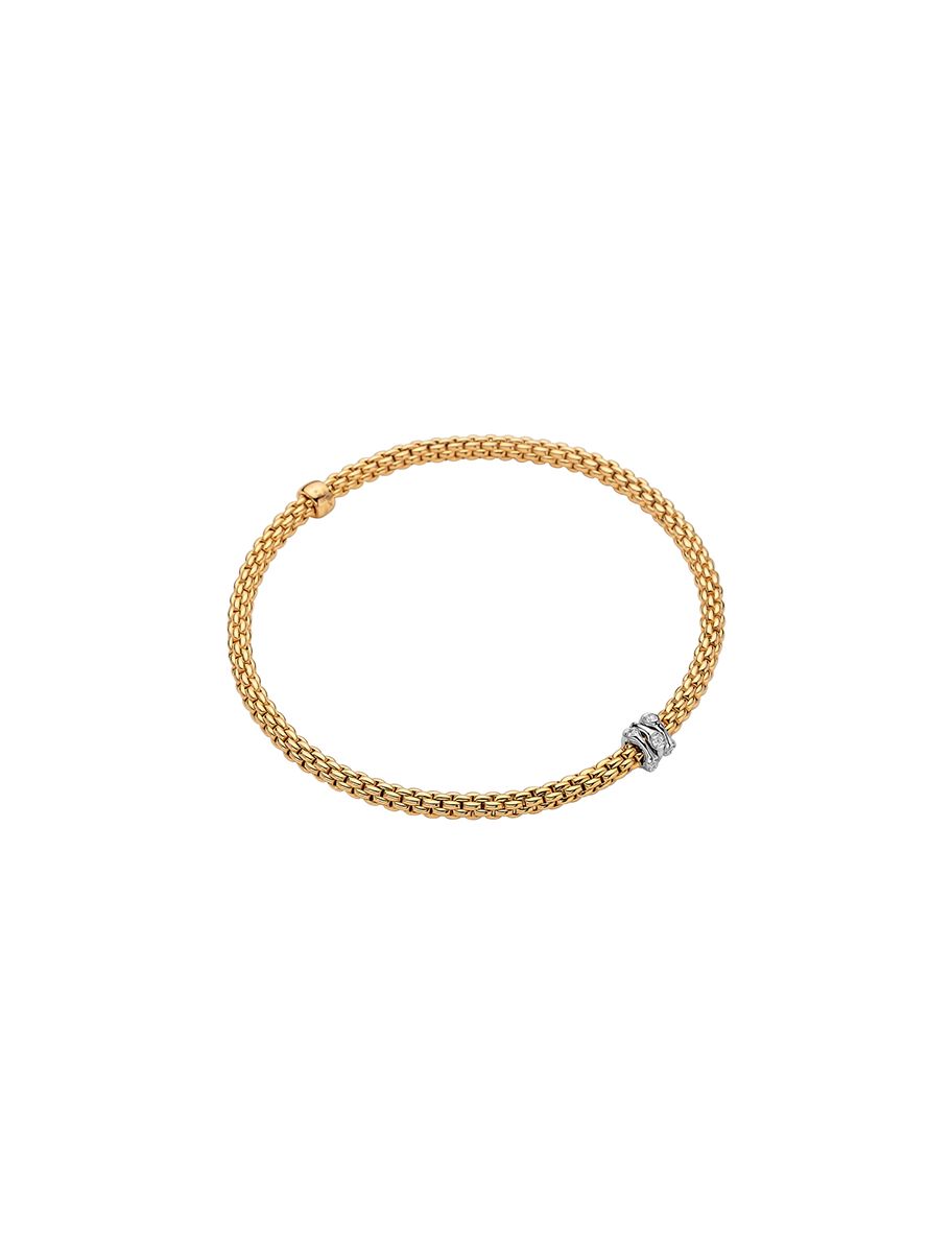 Fope 
Prima Flex'it Bracelet with Diamonds Yellow 74308BX_BB_G_B