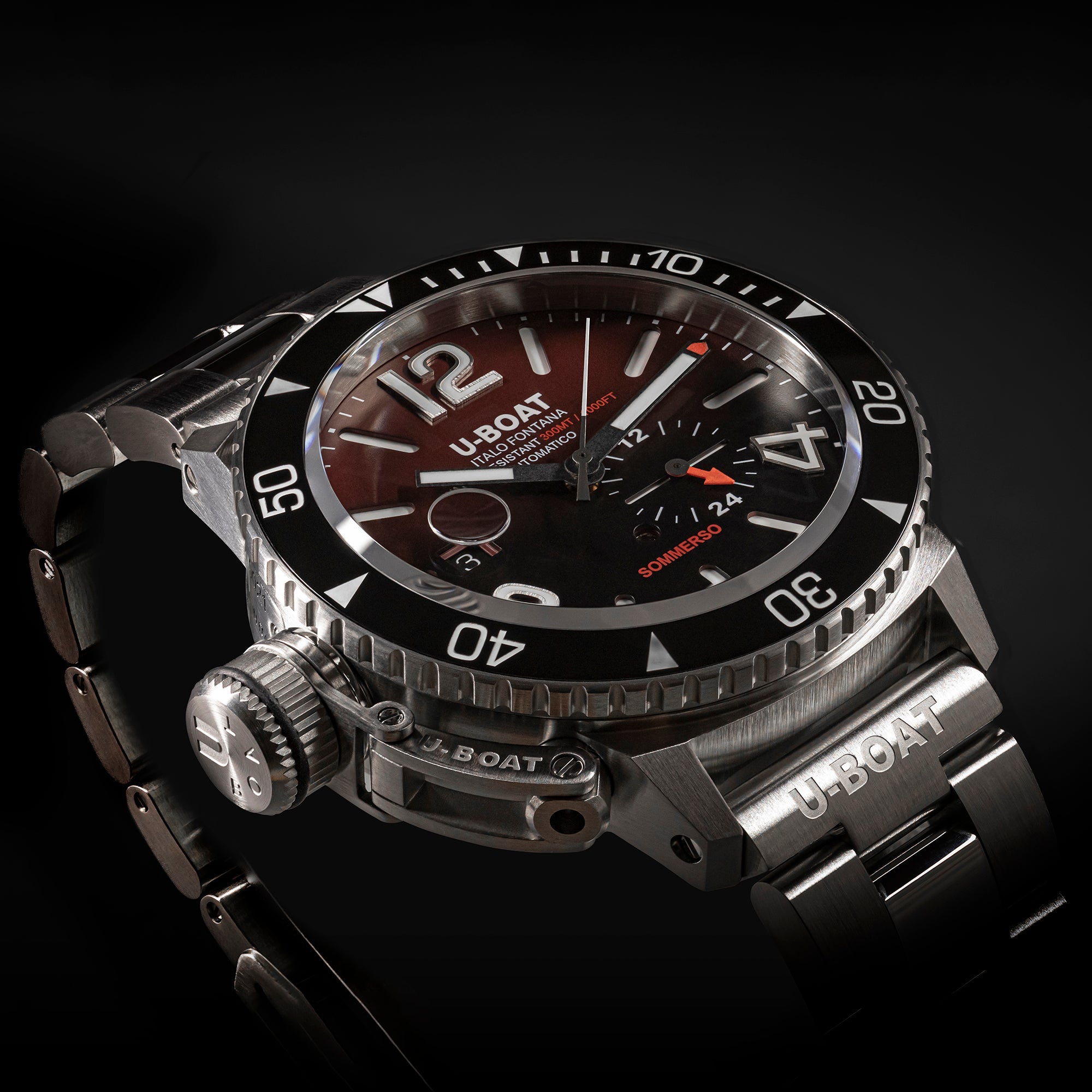SOMMERSO CERAMIC BORDEAUX/MT BRACELET - Image 3