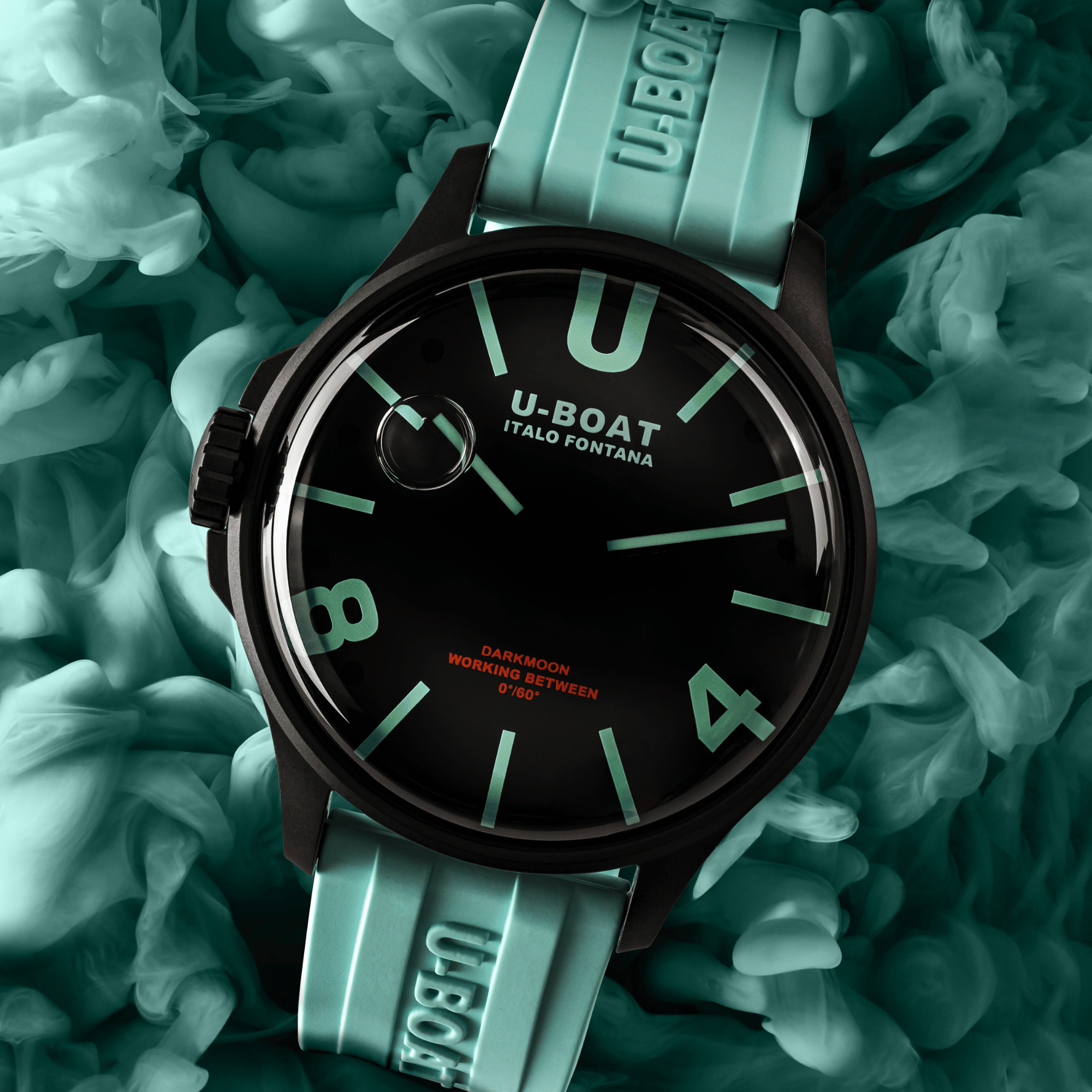 DARKMOON BK CURVE AQUAMARINE PVD
